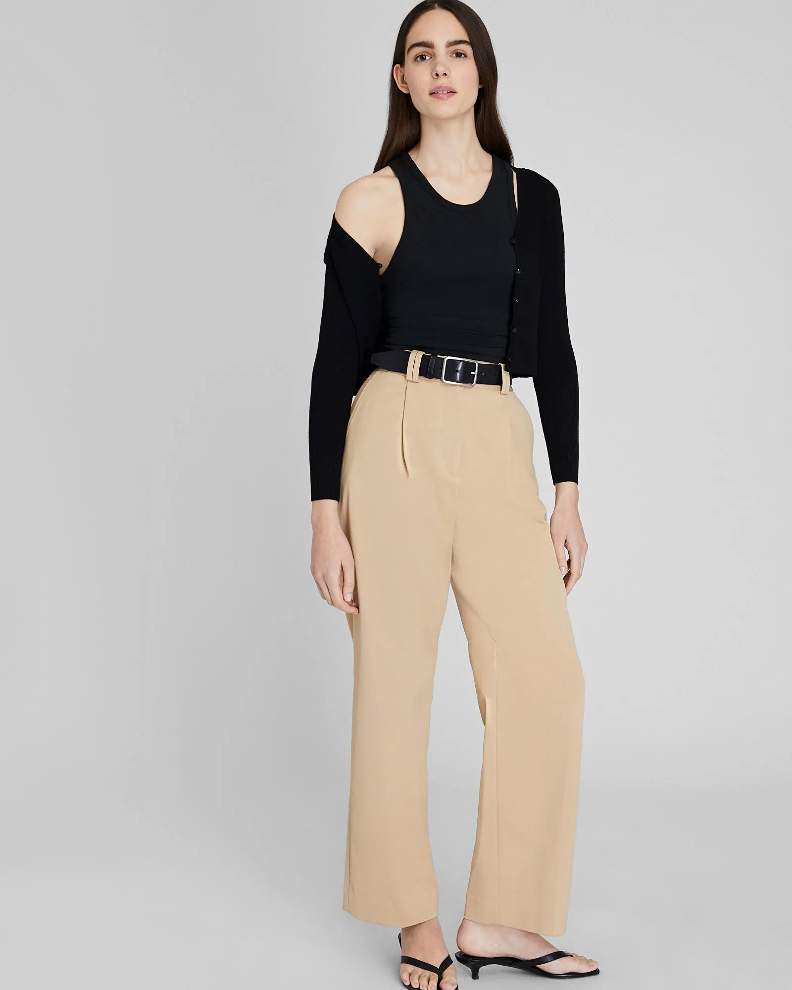 Button Front Ribbed Cardigan sold by Club Monaco product image thumbnail 4