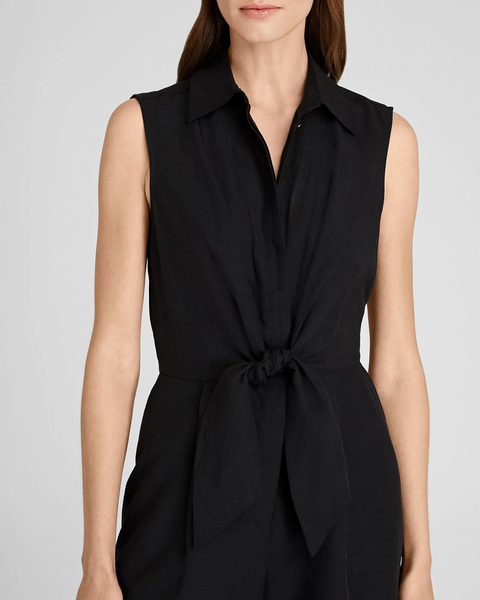 Tie Front Shirt Romper sold by Club Monaco product image thumbnail 3