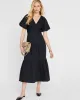 Tiered V-Neck Maxi Dress sold by Club Monaco
