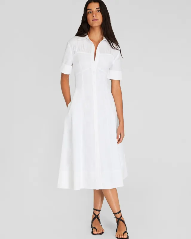 Cotton Poplin Midi Shirt Dress sold by Club Monaco
