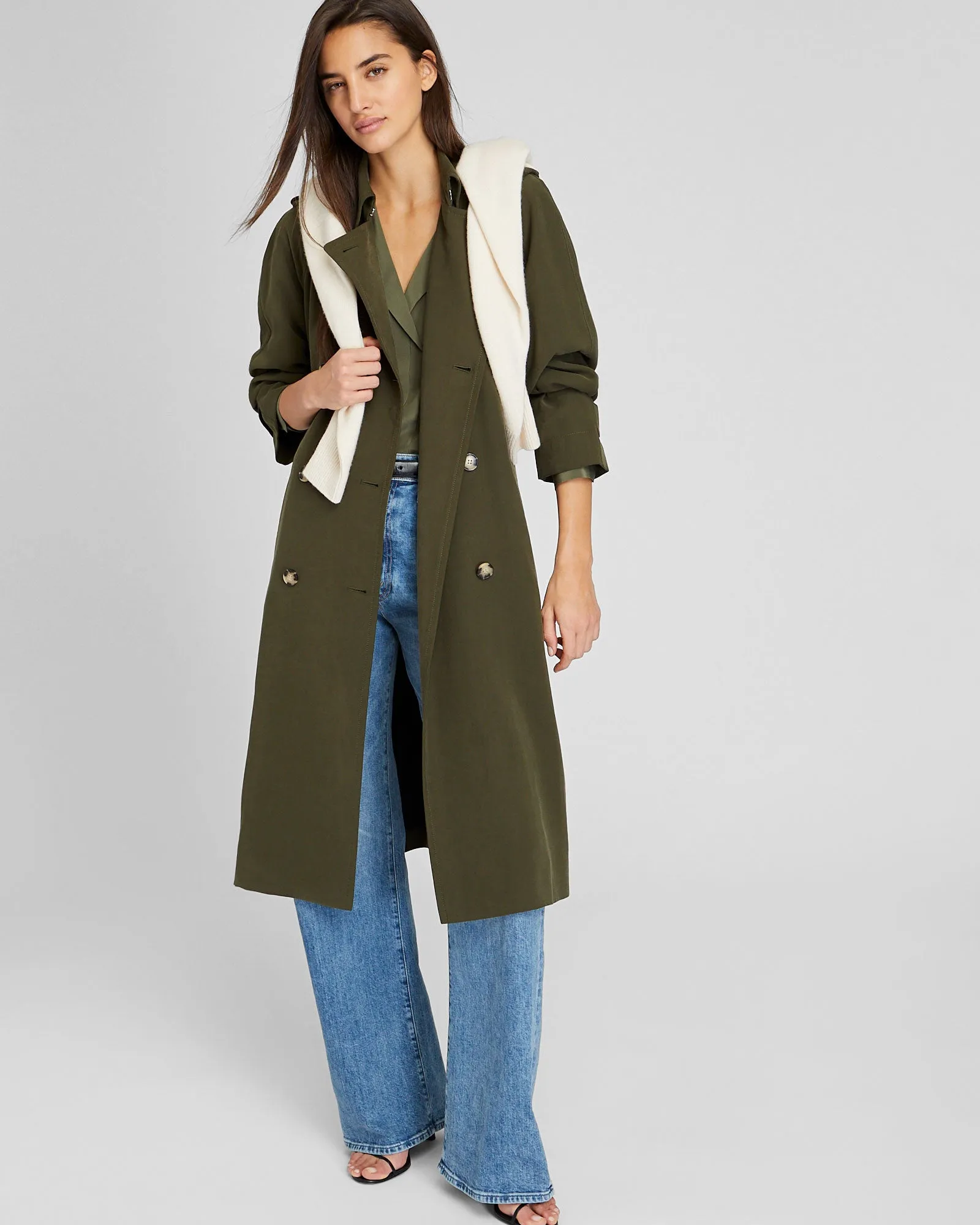 Draped Trench sold by Club Monaco product image thumbnail 4