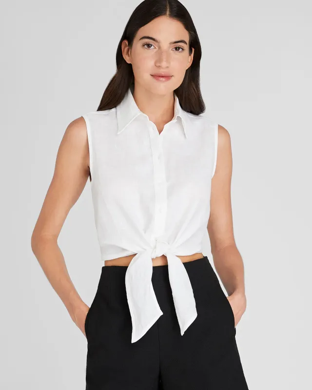 Sleeveless Linen Top sold by Club Monaco