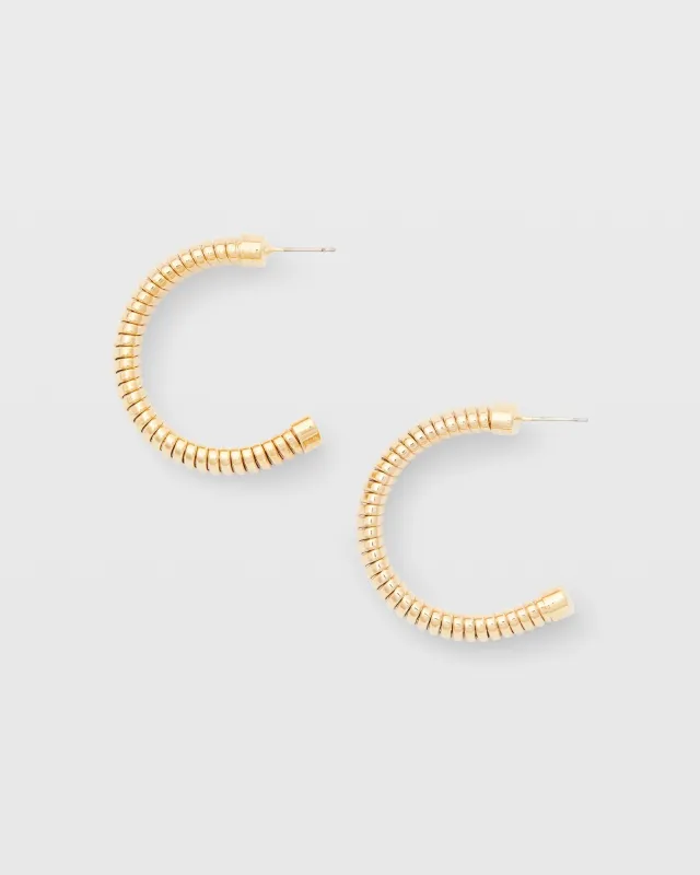 Serefina Rolled Snake Chain Hoop Earring sold by Club Monaco