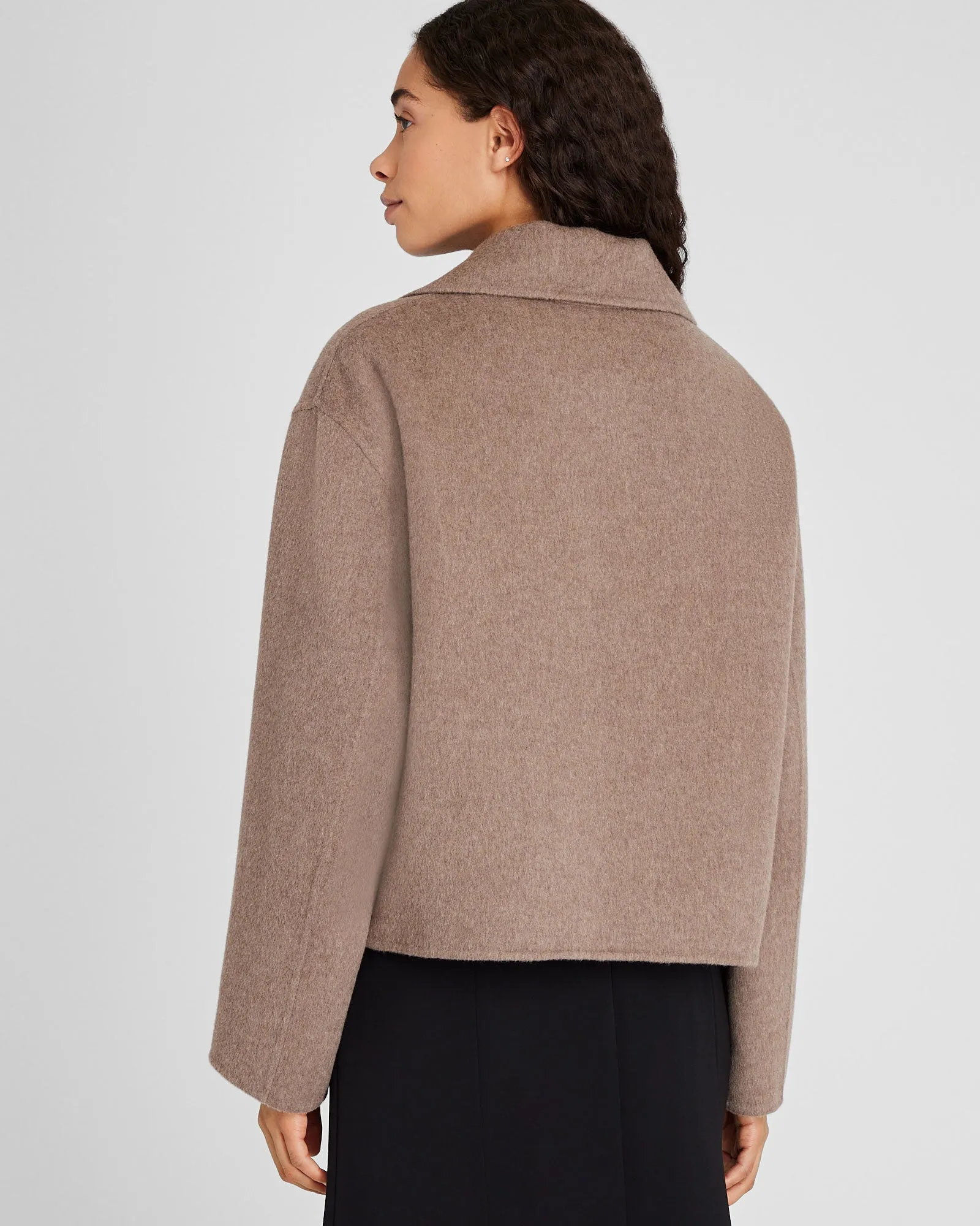 Capsule Cashmere Blend Short Peacoat sold by Club Monaco product image thumbnail 3