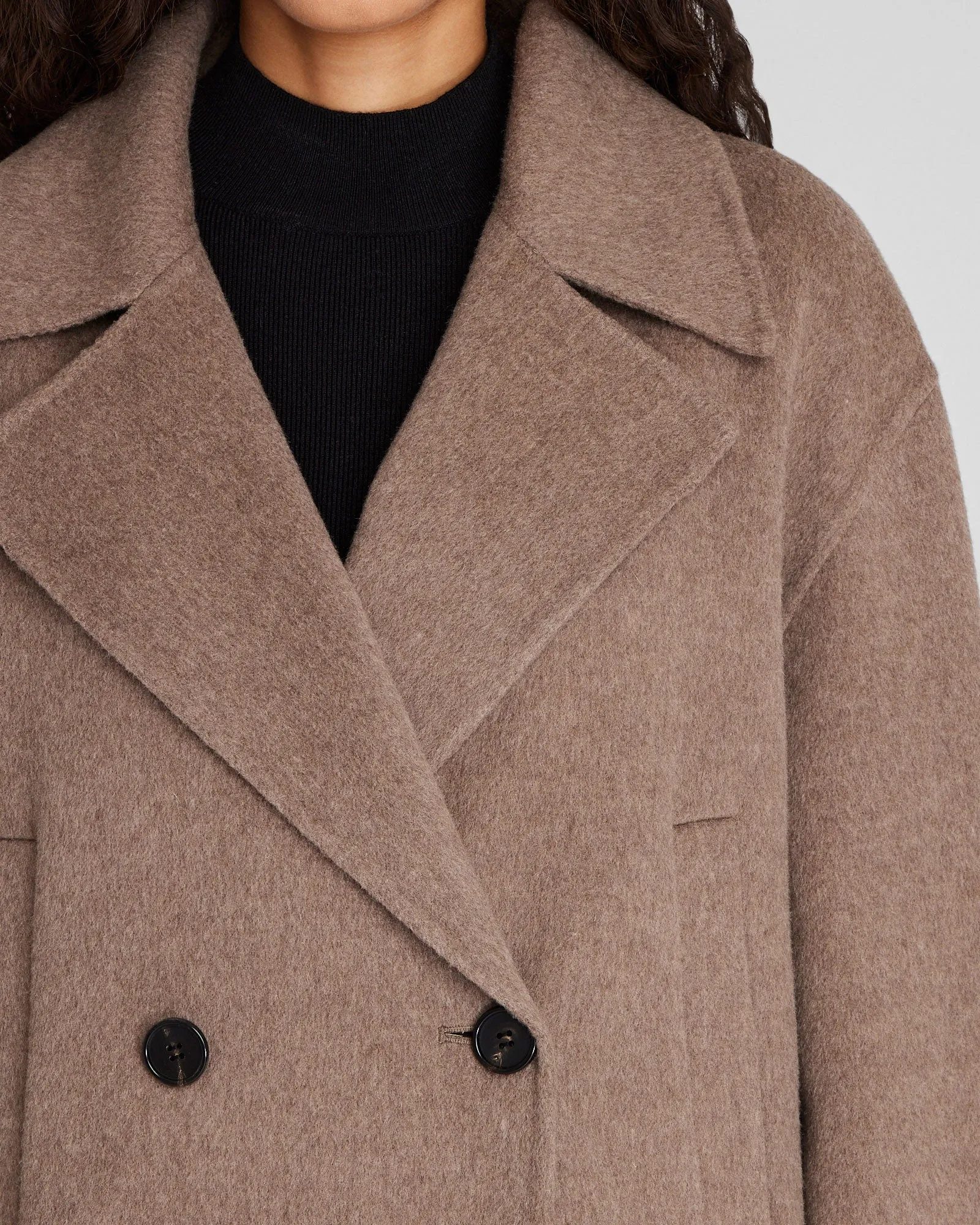 Capsule Cashmere Blend Short Peacoat sold by Club Monaco product image thumbnail 2
