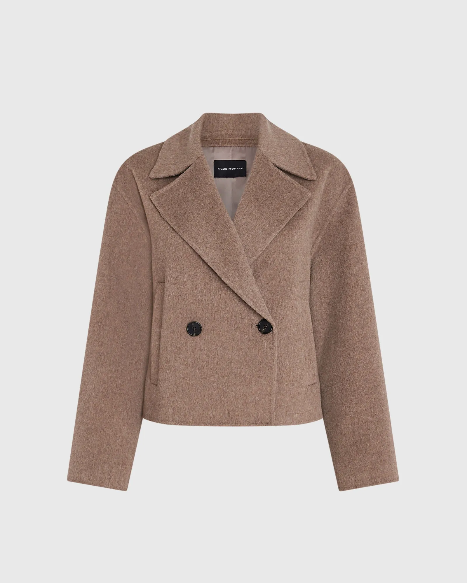 Capsule Cashmere Blend Short Peacoat sold by Club Monaco product image thumbnail 4