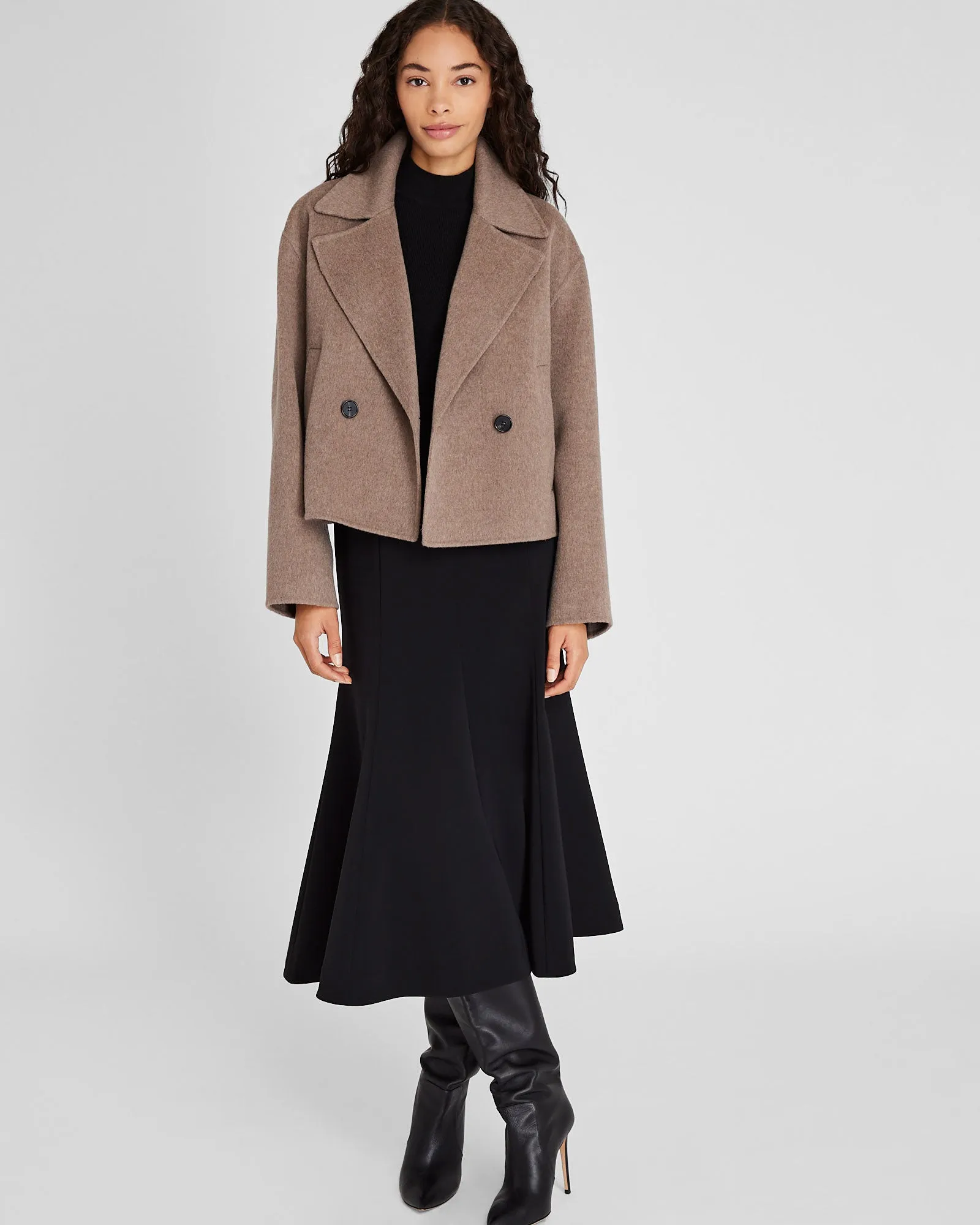 Capsule Cashmere Blend Short Peacoat sold by Club Monaco product image thumbnail 5