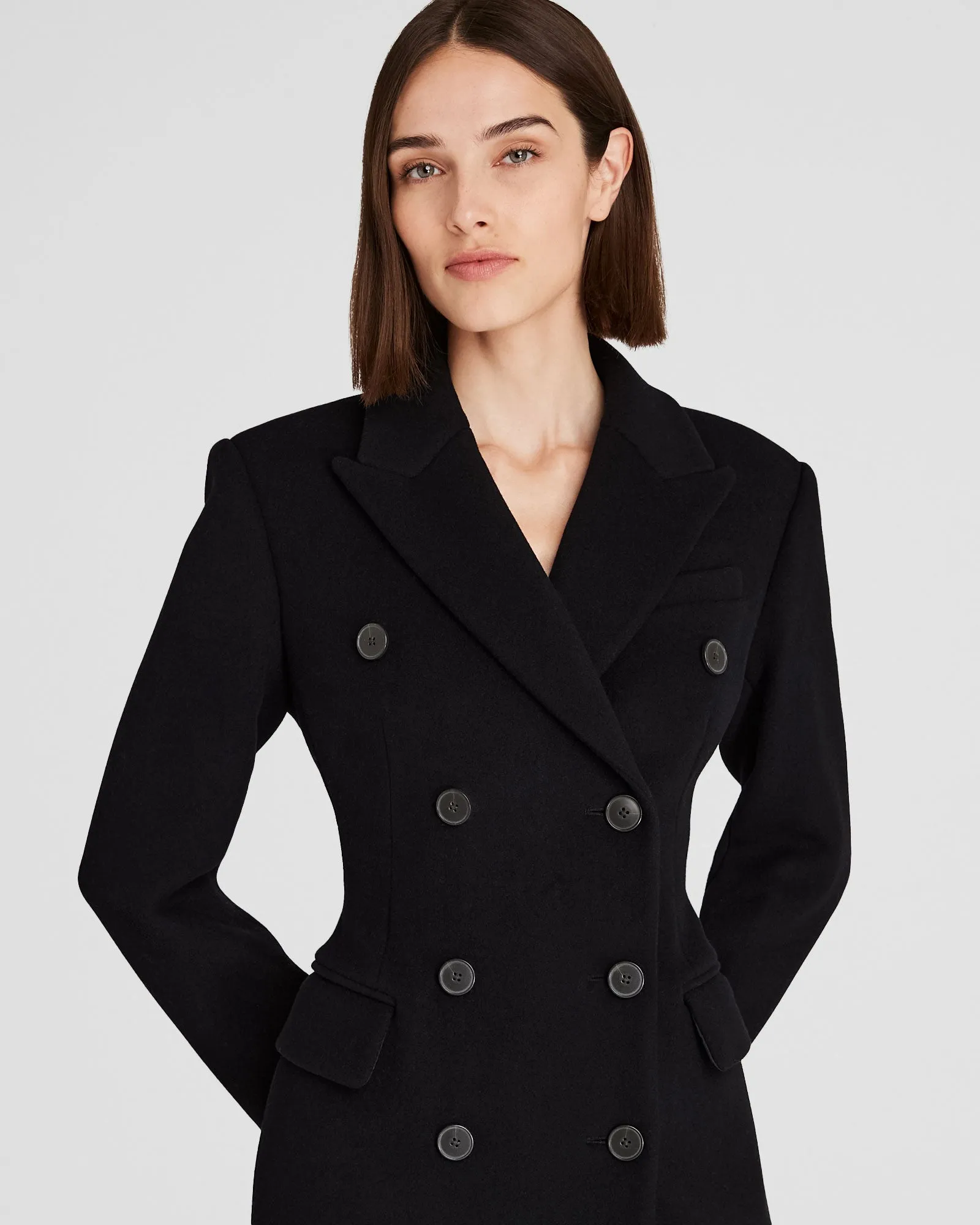 Wool Cinched Waist Coat sold by Club Monaco product image thumbnail 2