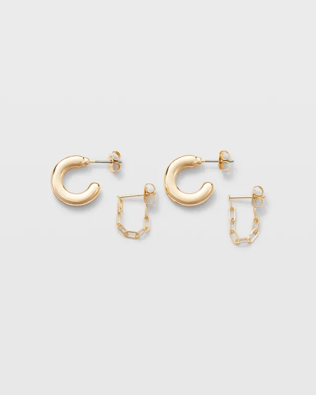 Paperclip Hoop Set sold by Club Monaco
