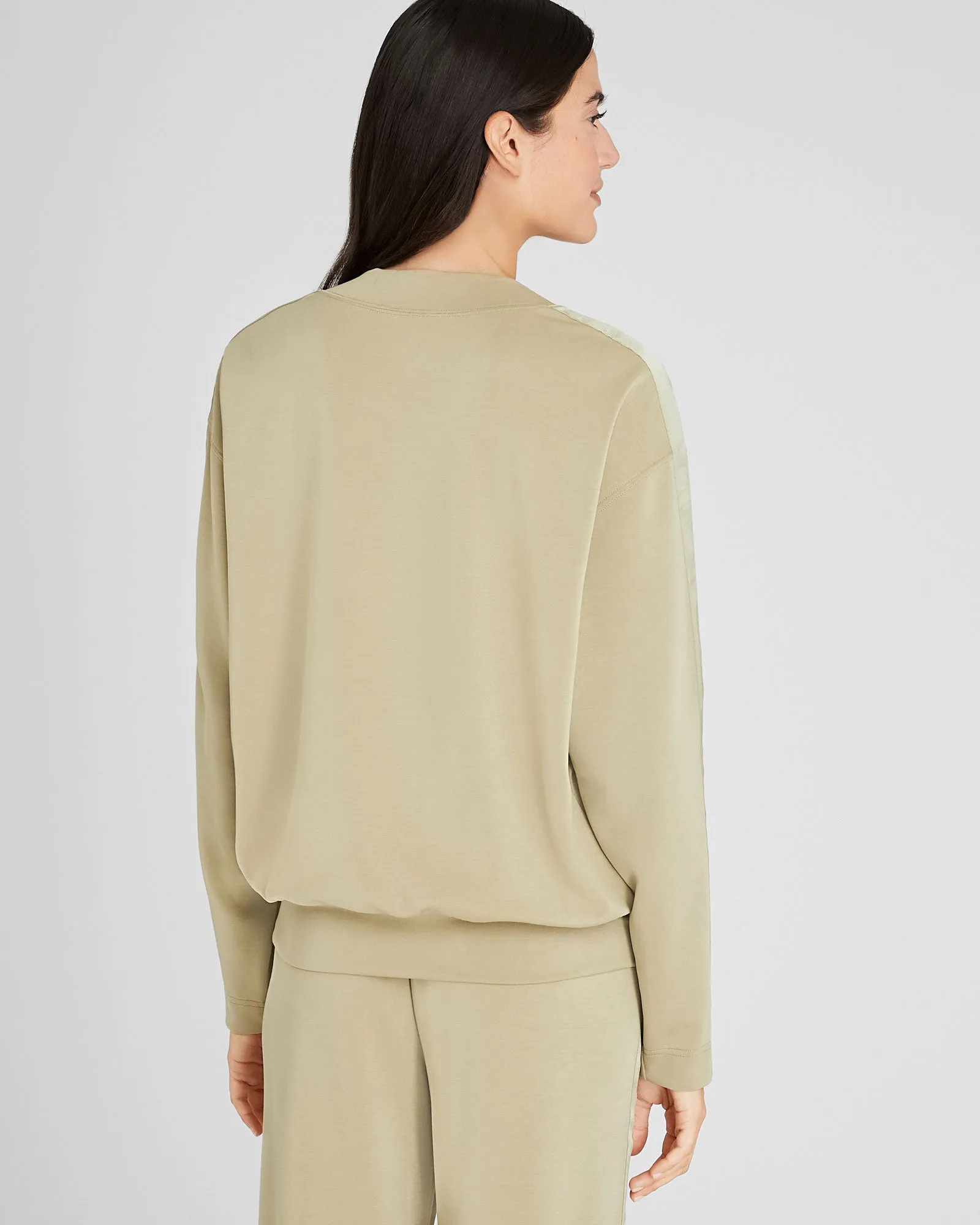 Satin Stripe Sweatshirt sold by Club Monaco product image thumbnail 3