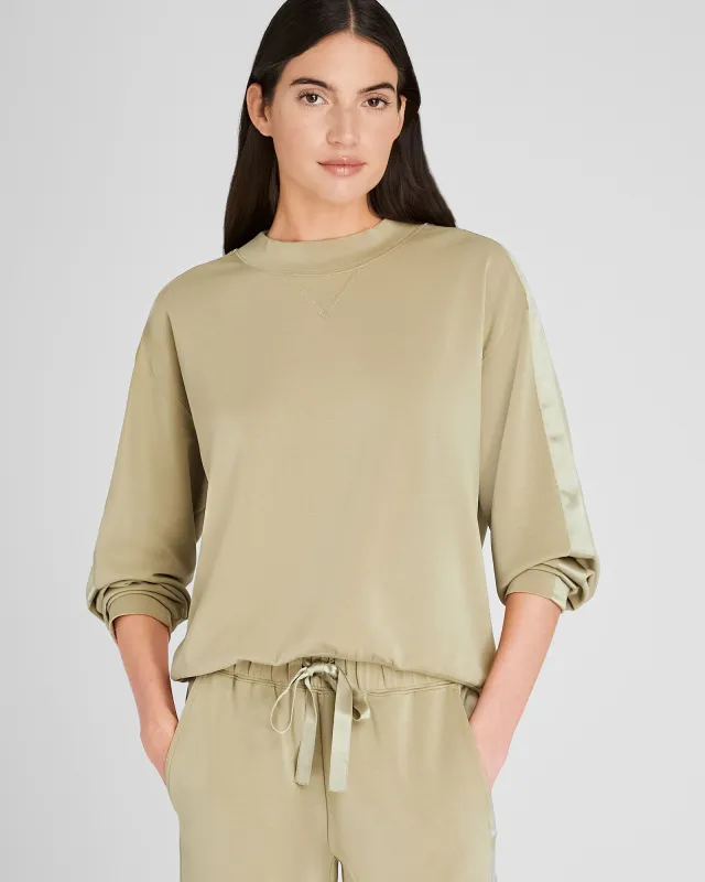 Satin Stripe Sweatshirt sold by Club Monaco