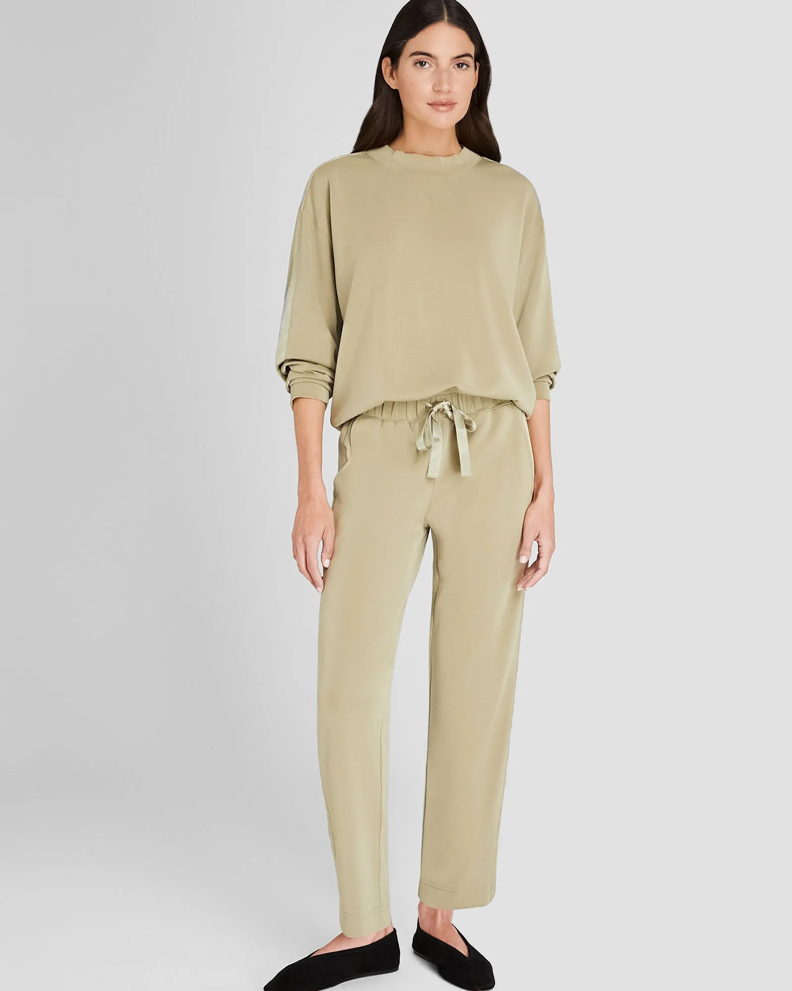 Satin Stripe Sweatshirt sold by Club Monaco product image thumbnail 4