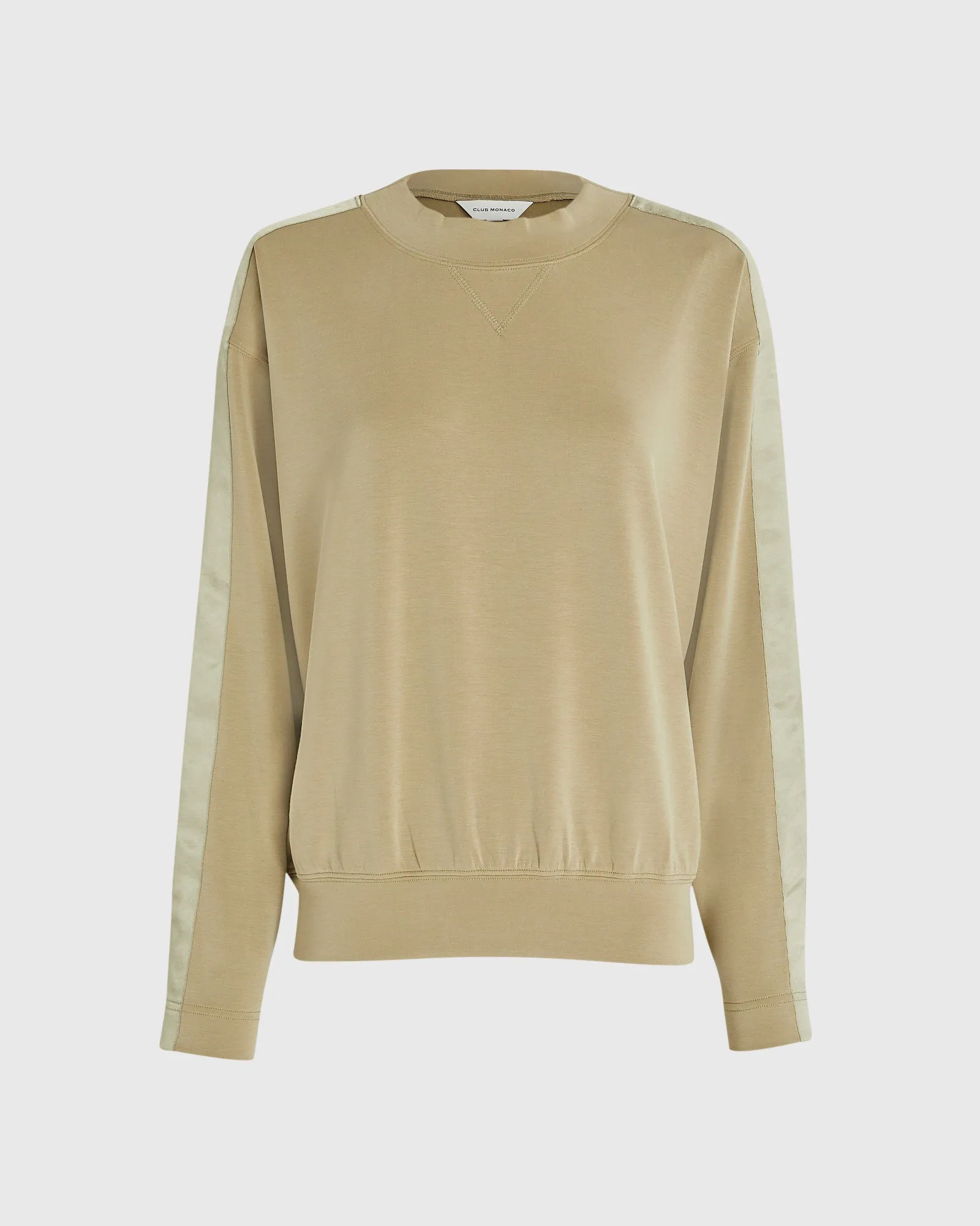 Satin Stripe Sweatshirt sold by Club Monaco product image thumbnail 5