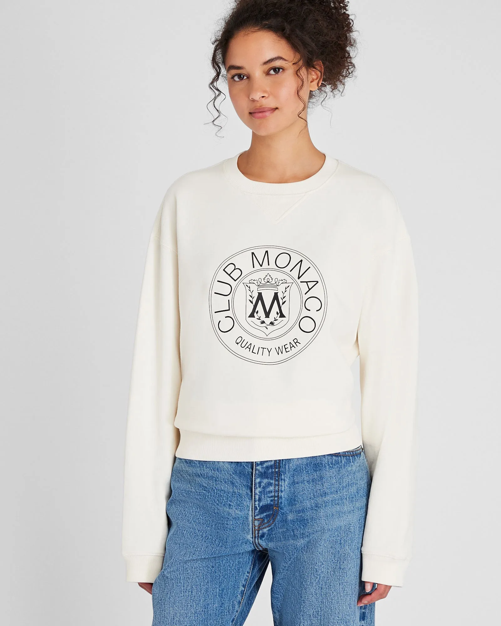 Crest Sweatshirt sold by Club Monaco product image thumbnail 3