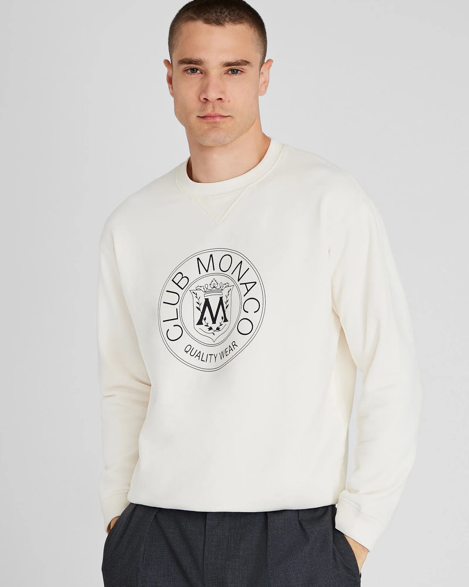 Crest Sweatshirt sold by Club Monaco product image thumbnail 2