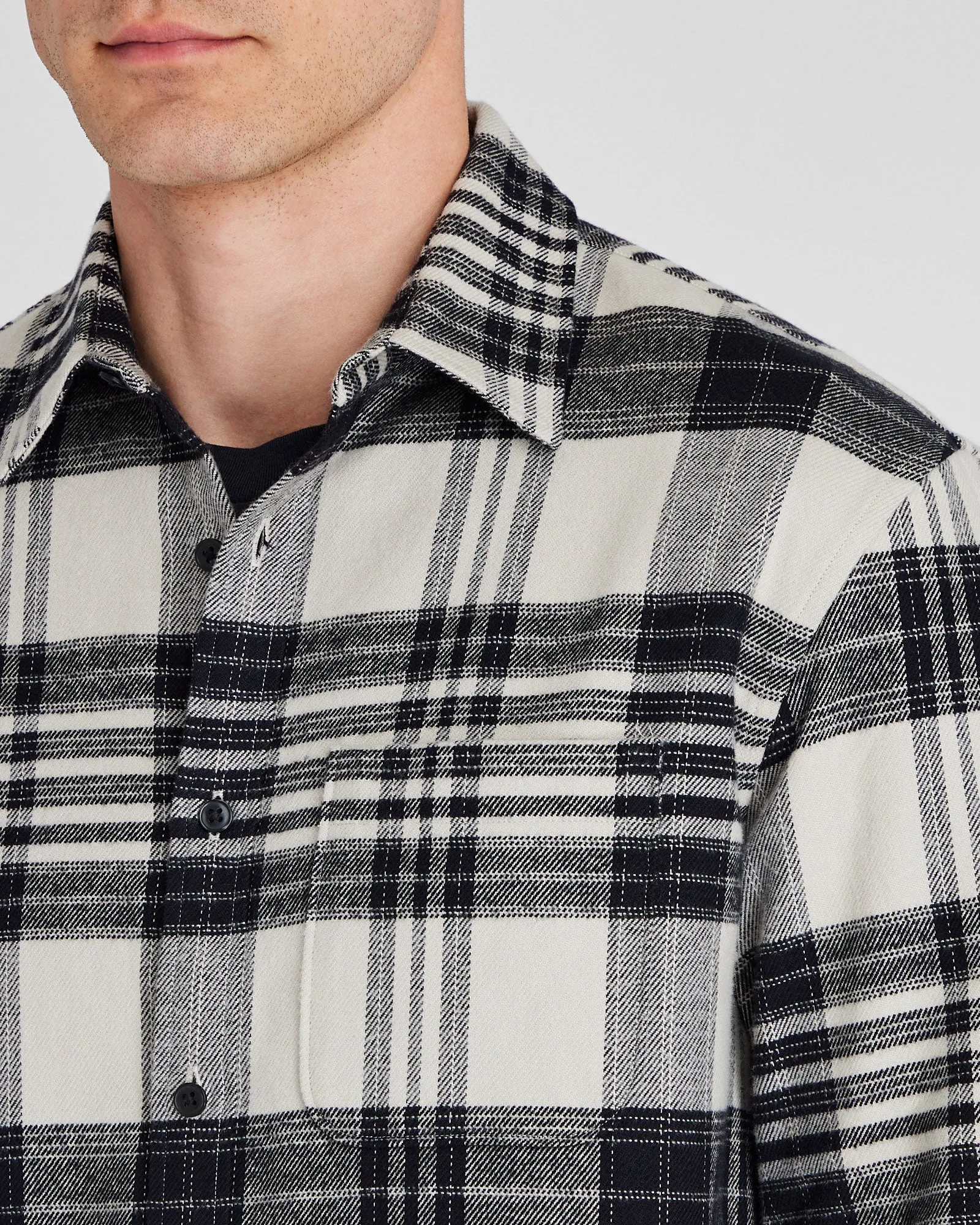 Plaid Heavyweight Flannel Shirt sold by Club Monaco product image thumbnail 2