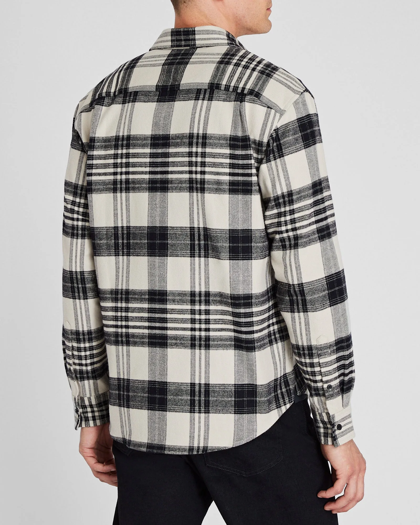 Plaid Heavyweight Flannel Shirt sold by Club Monaco product image thumbnail 3