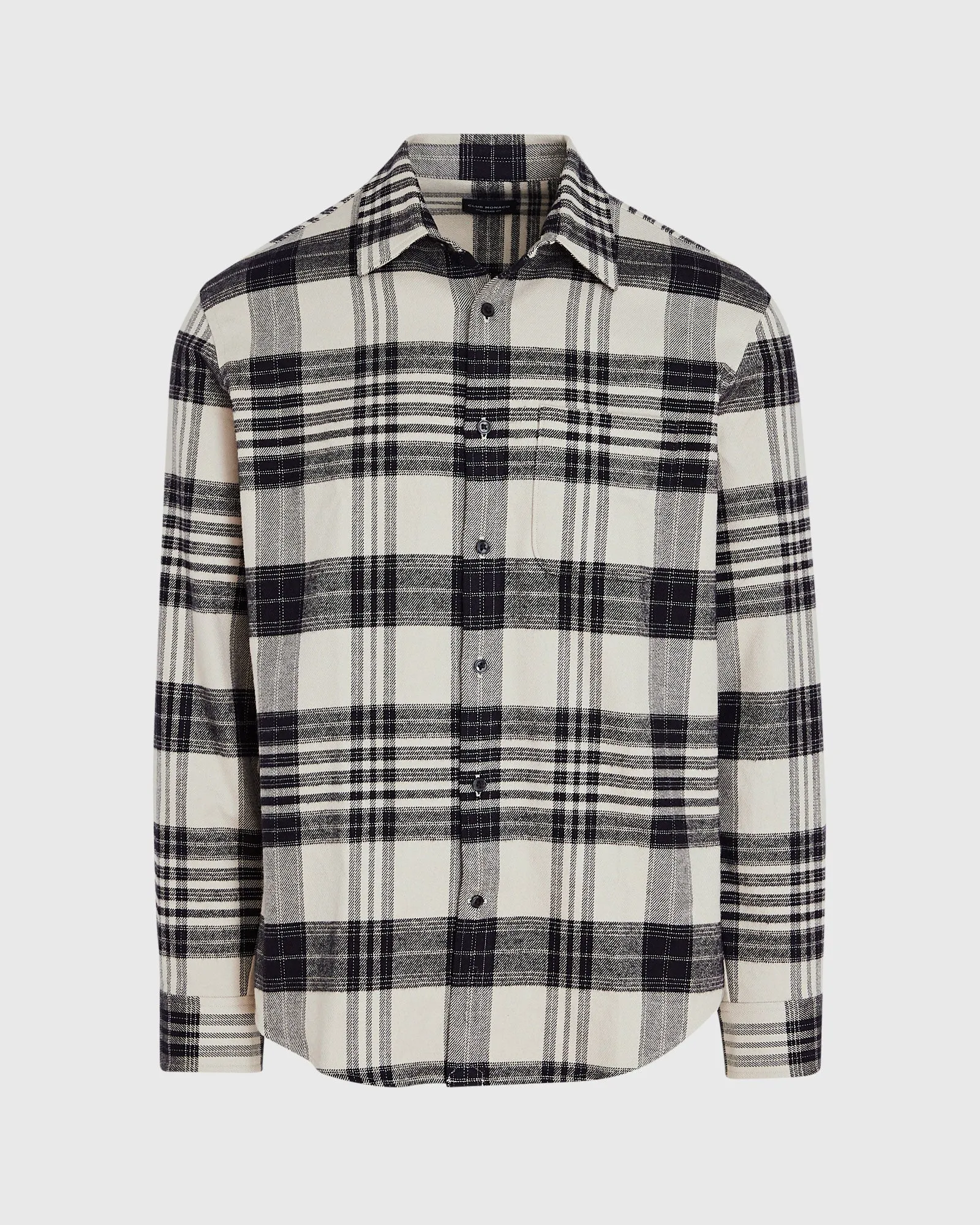 Plaid Heavyweight Flannel Shirt sold by Club Monaco product image thumbnail 5