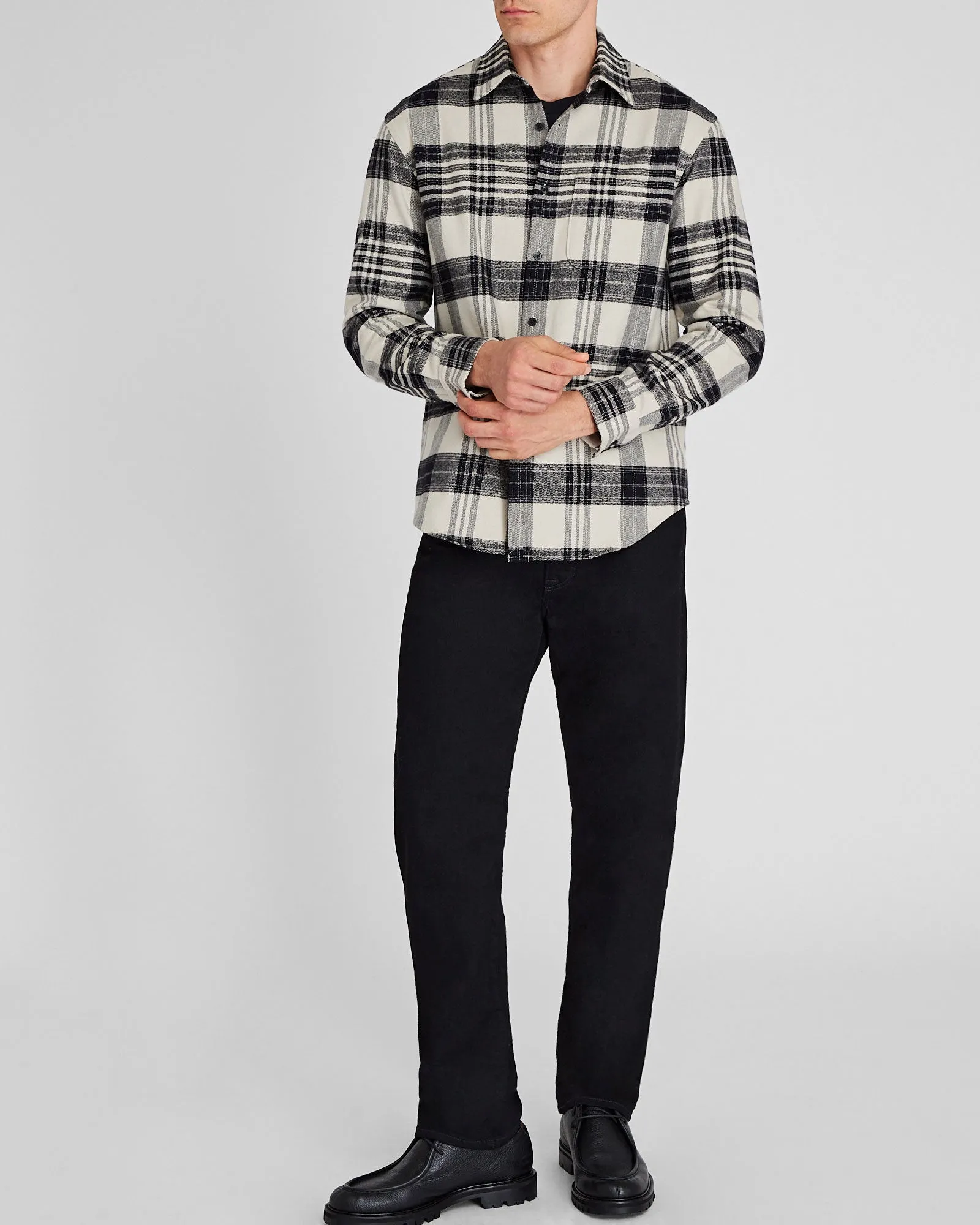 Plaid Heavyweight Flannel Shirt sold by Club Monaco product image thumbnail 4