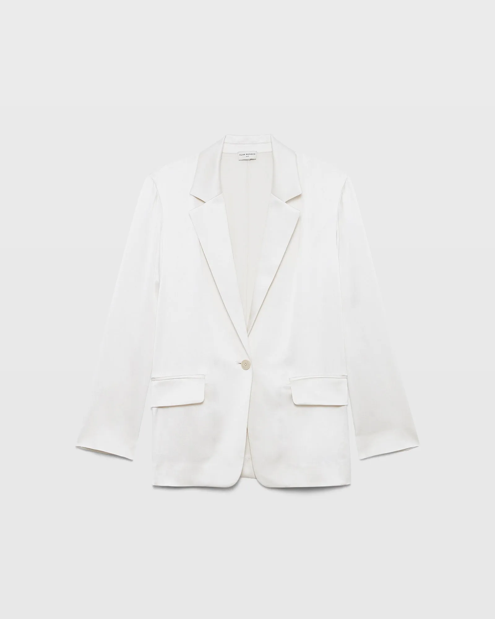 Silk Charmeuse Relaxed Blazer sold by Club Monaco product image thumbnail 5
