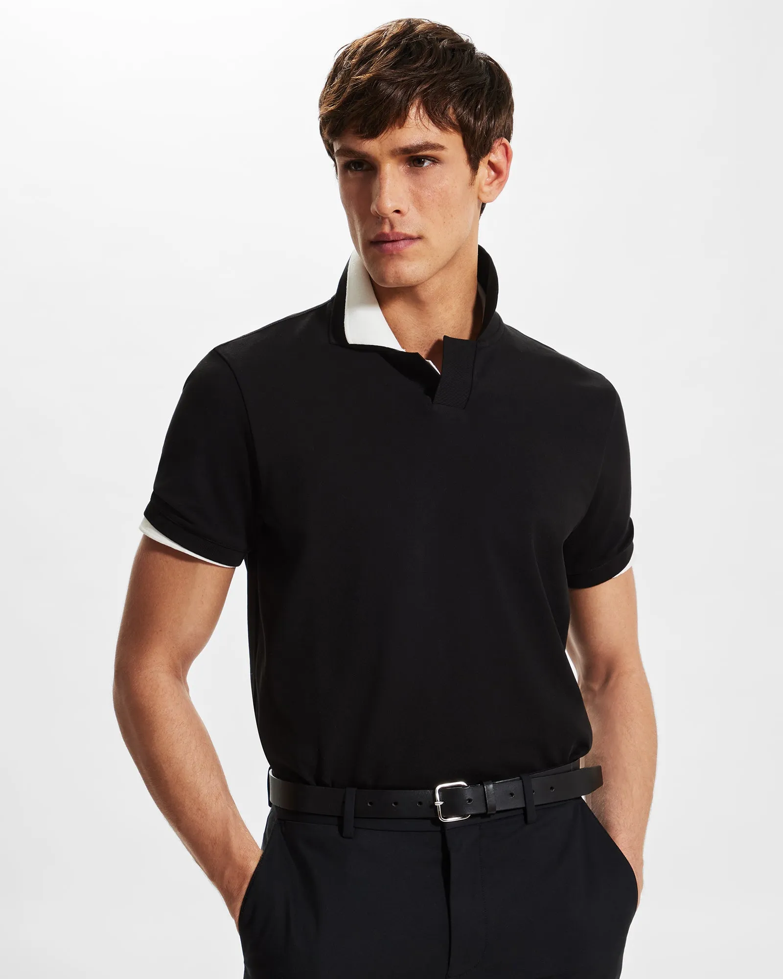 Johnny Collar Polo Shirt sold by Club Monaco product image thumbnail 2
