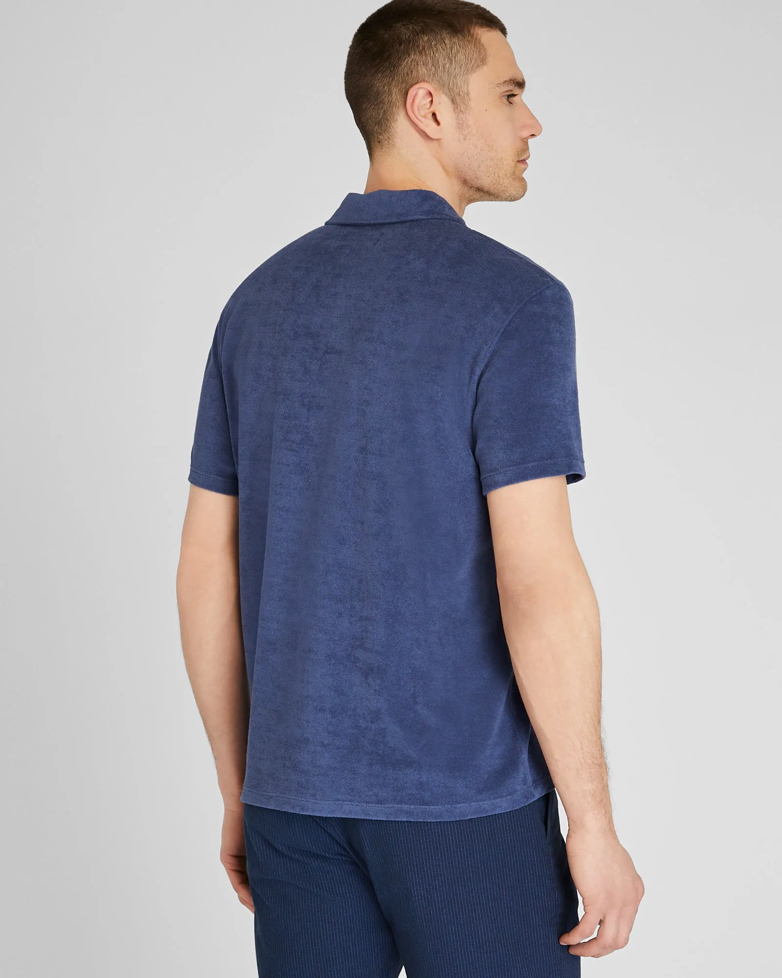 Loop Terry Johnny Collar Polo sold by Club Monaco product image thumbnail 3