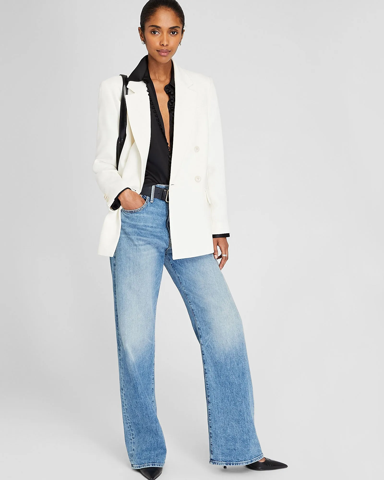 Helek Stretch Silk Charmeuse Shirt sold by Club Monaco product image thumbnail 3