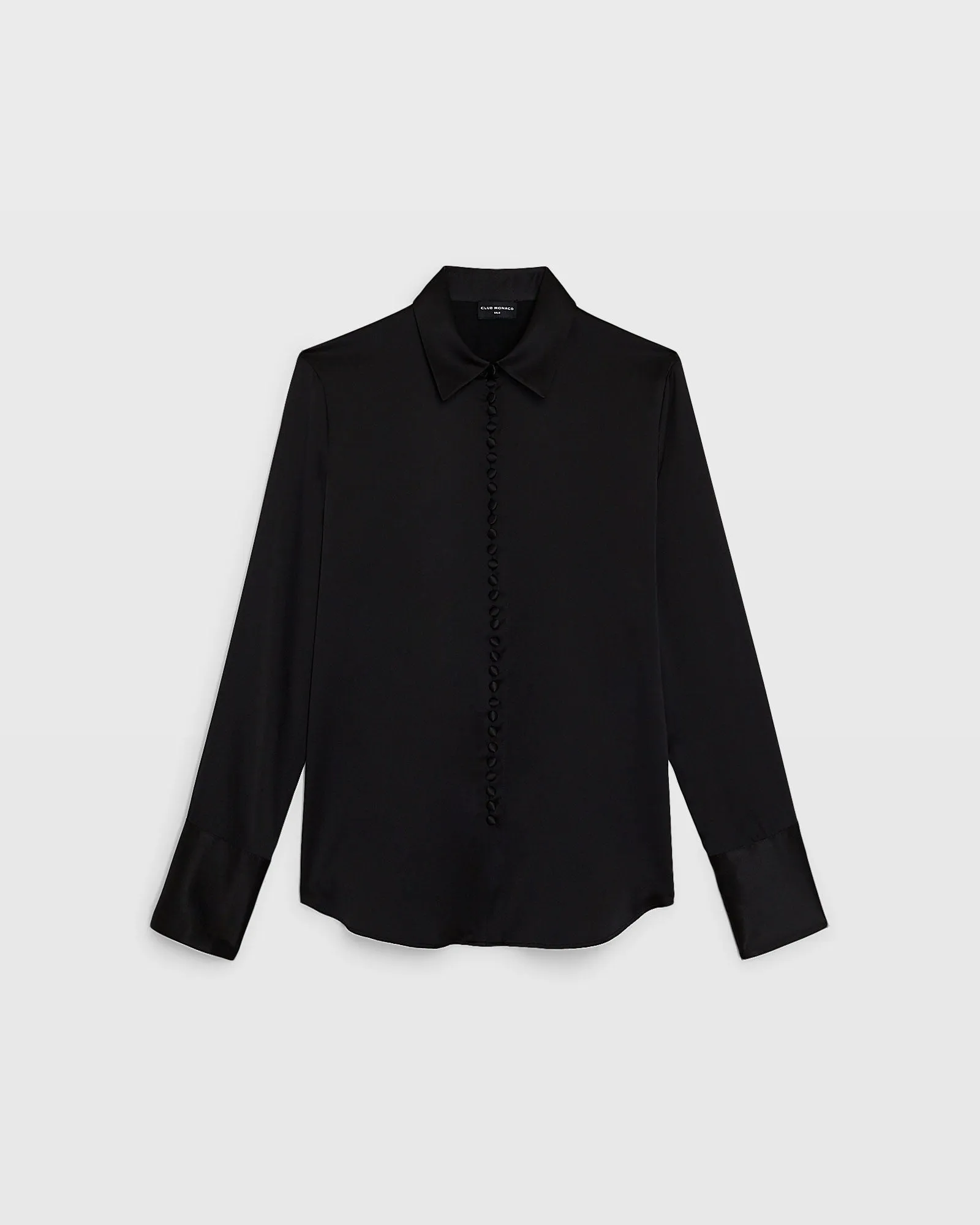 Helek Stretch Silk Charmeuse Shirt sold by Club Monaco product image thumbnail 2