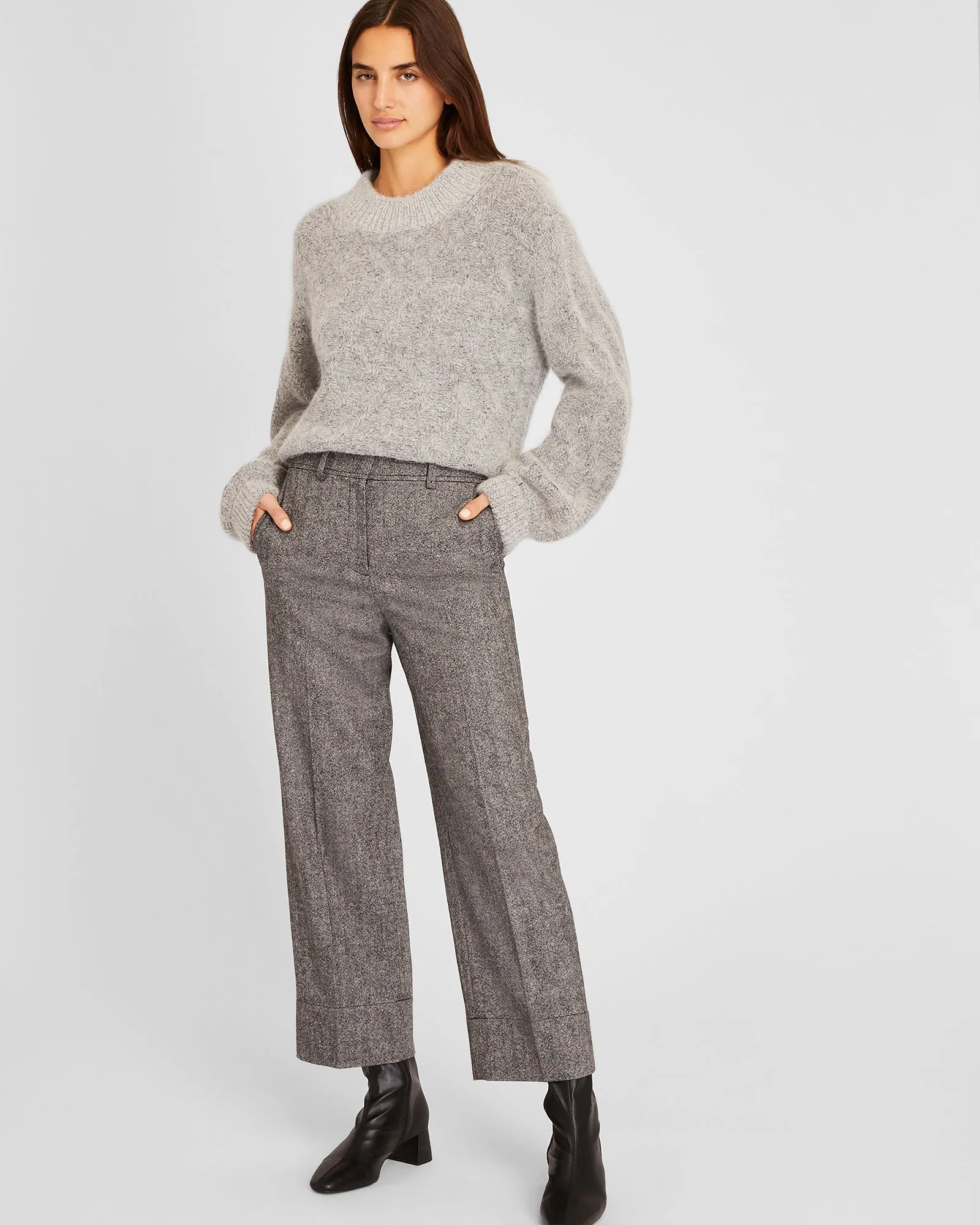Balloon Sleeve Alpaca Sweater sold by Club Monaco product image thumbnail 4