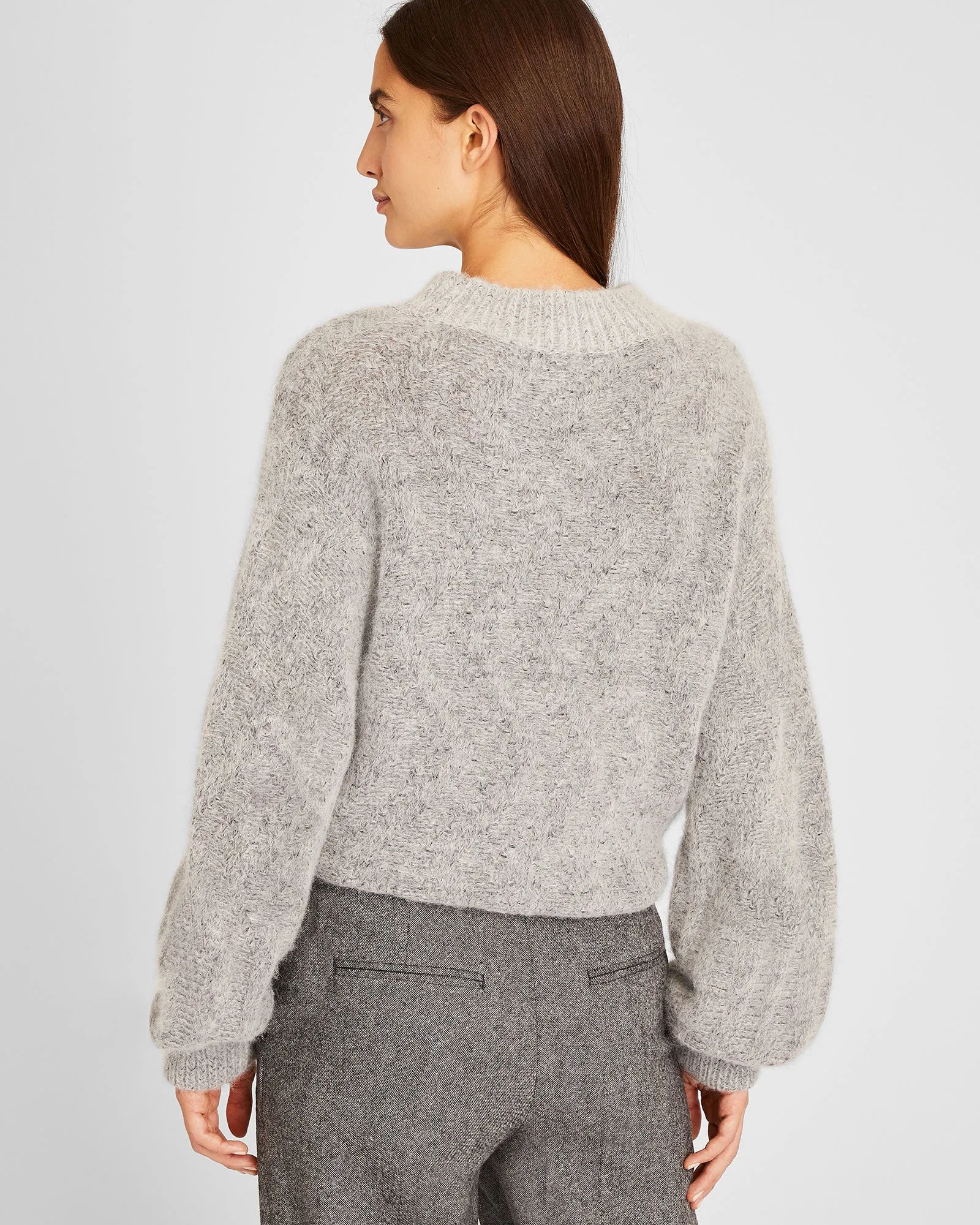 Balloon Sleeve Alpaca Sweater sold by Club Monaco product image thumbnail 2