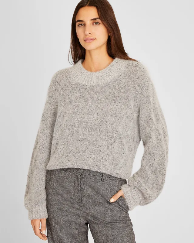 Balloon Sleeve Alpaca Sweater sold by Club Monaco