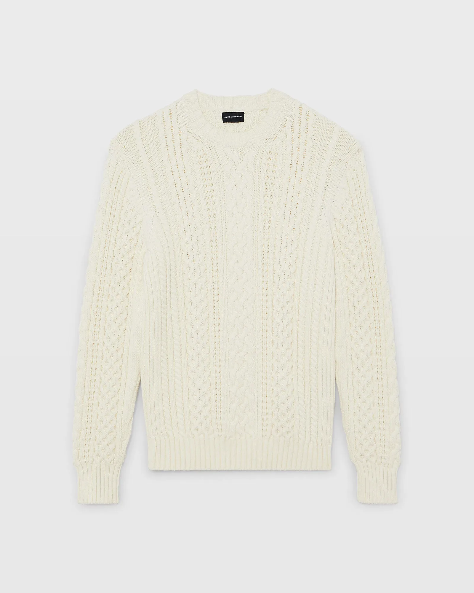 Large Cable Crewneck sold by Club Monaco product image thumbnail 5
