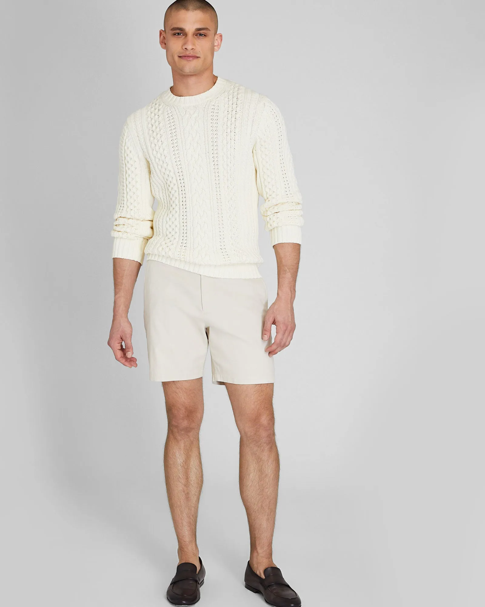 Large Cable Crewneck sold by Club Monaco product image thumbnail 2