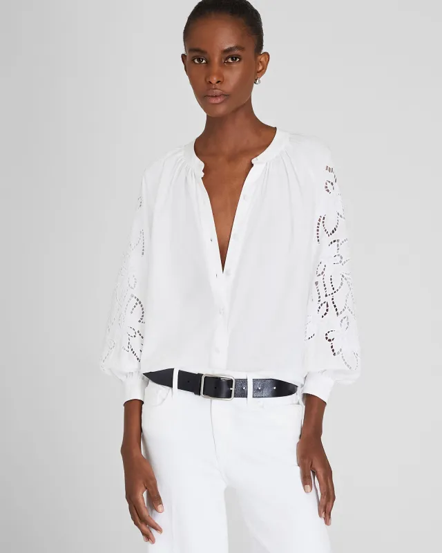 Eyelet Sleeve Top sold by Club Monaco