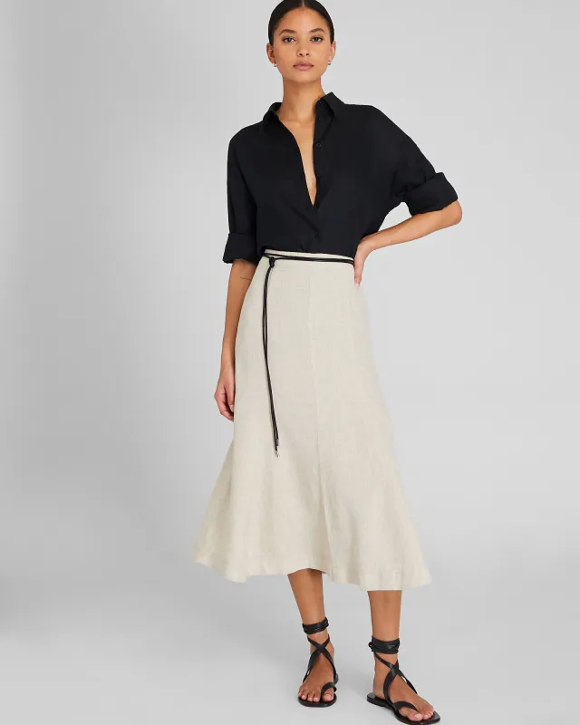 Fluted Linen Skirt sold by Club Monaco