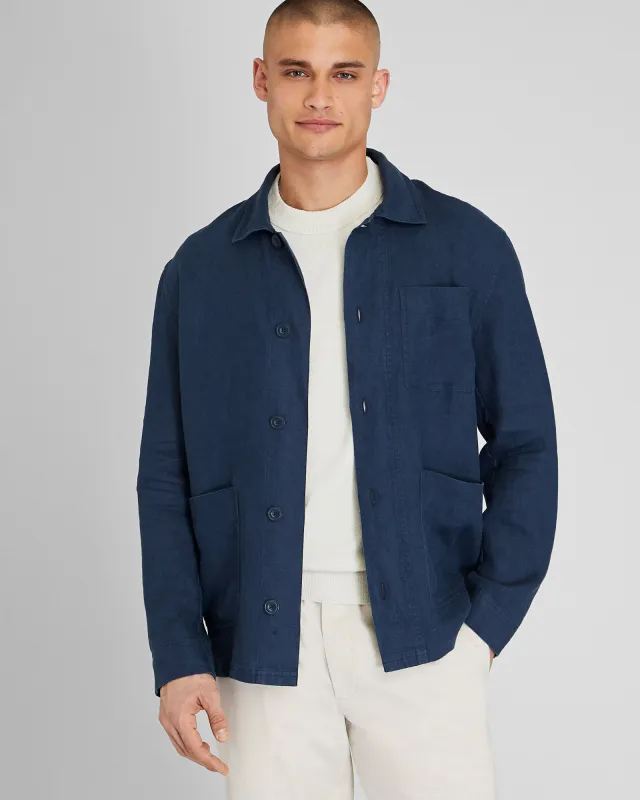 Linen CPO Shirt Jacket sold by Club Monaco