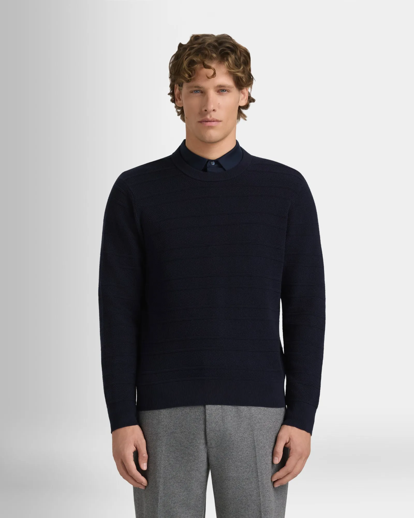 Stitch Stripe Crew sold by Club Monaco product image thumbnail 3