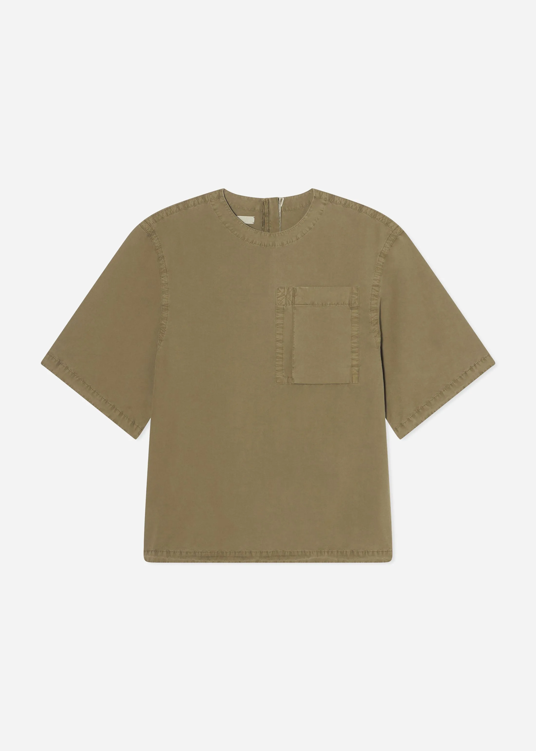 Oversized Shirt in Cotton - Olive sold by CO product image thumbnail 4
