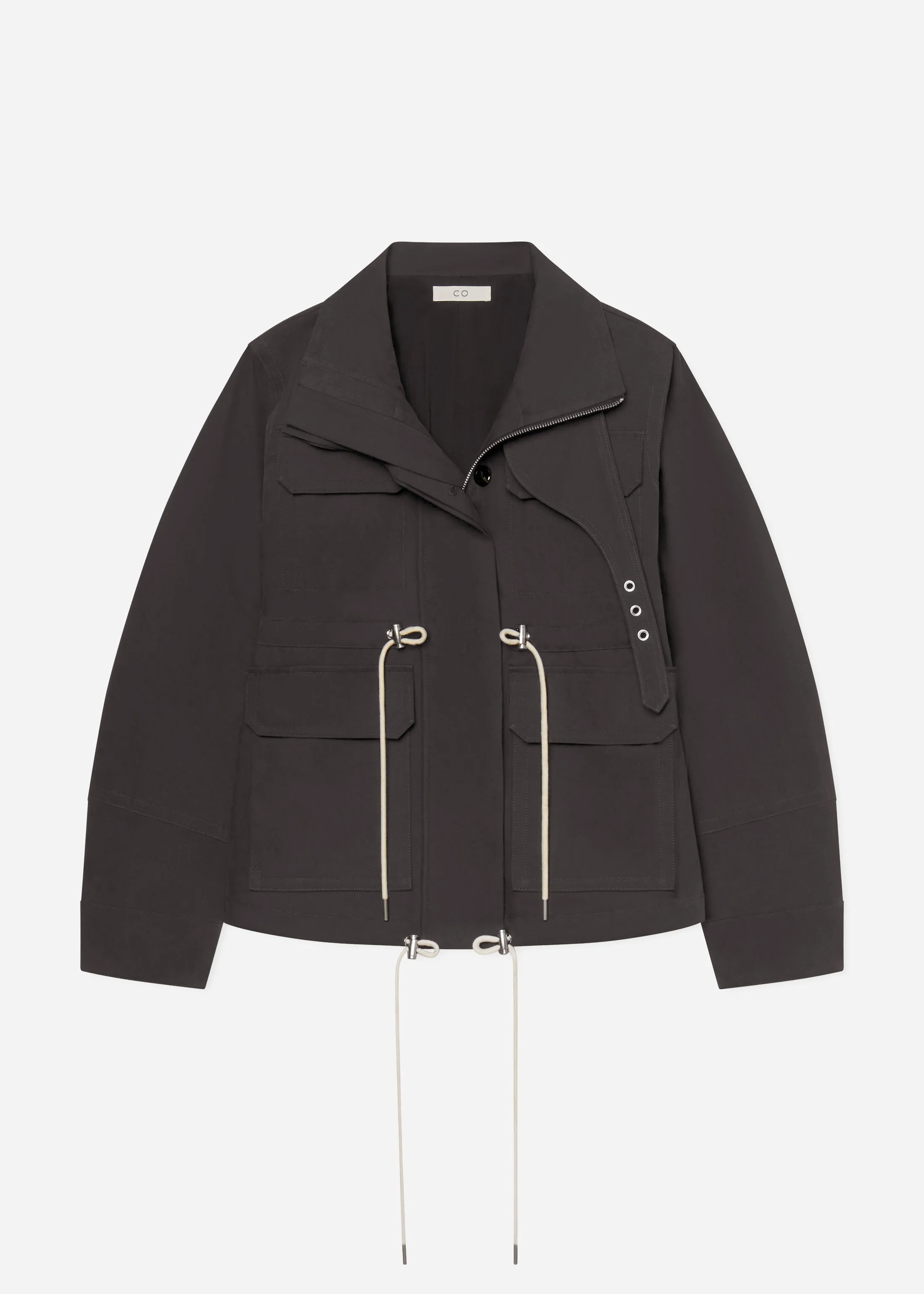 Military Jacket in Brushed Cotton - Chocolate sold by CO product image thumbnail 5