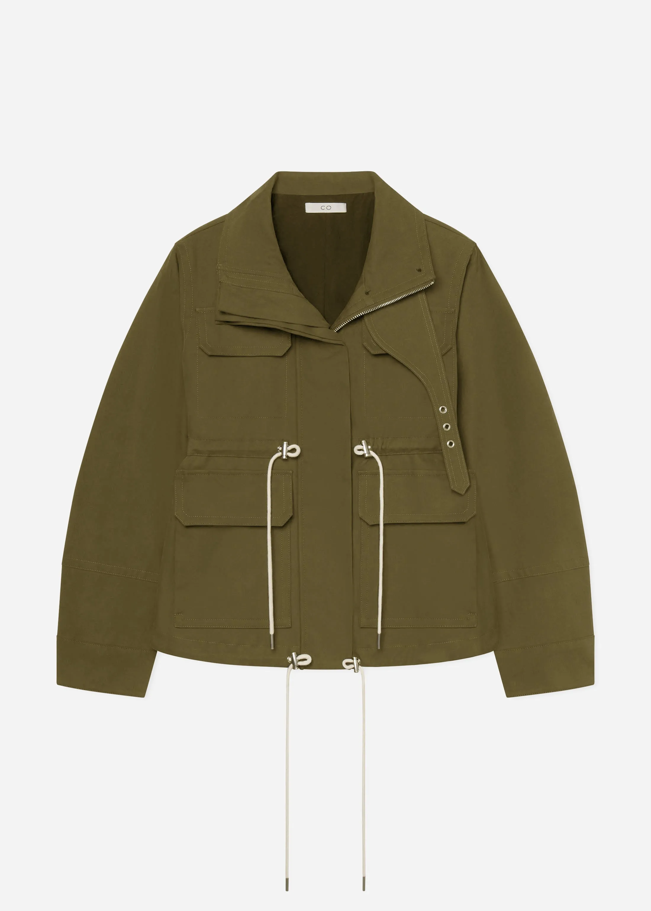 Military Jacket in Brushed Cotton - Olive sold by CO product image thumbnail 4