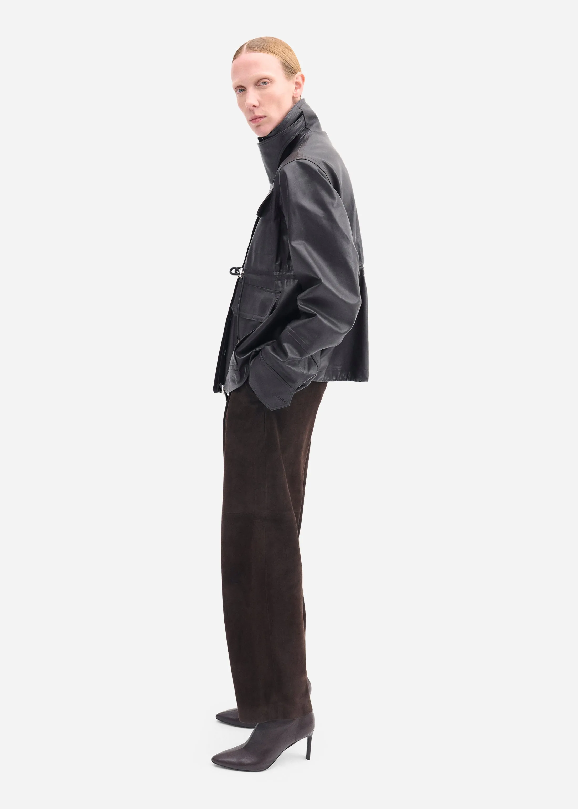 Military Jacket in Leather - Chocolate sold by CO product image thumbnail 5