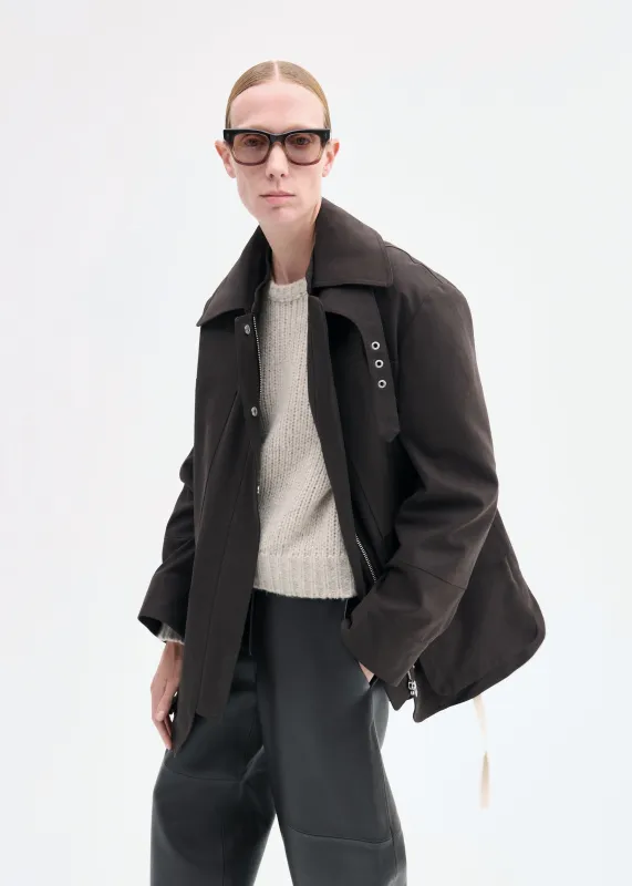 Oversized Field Jacket - Chocolate sold by CO