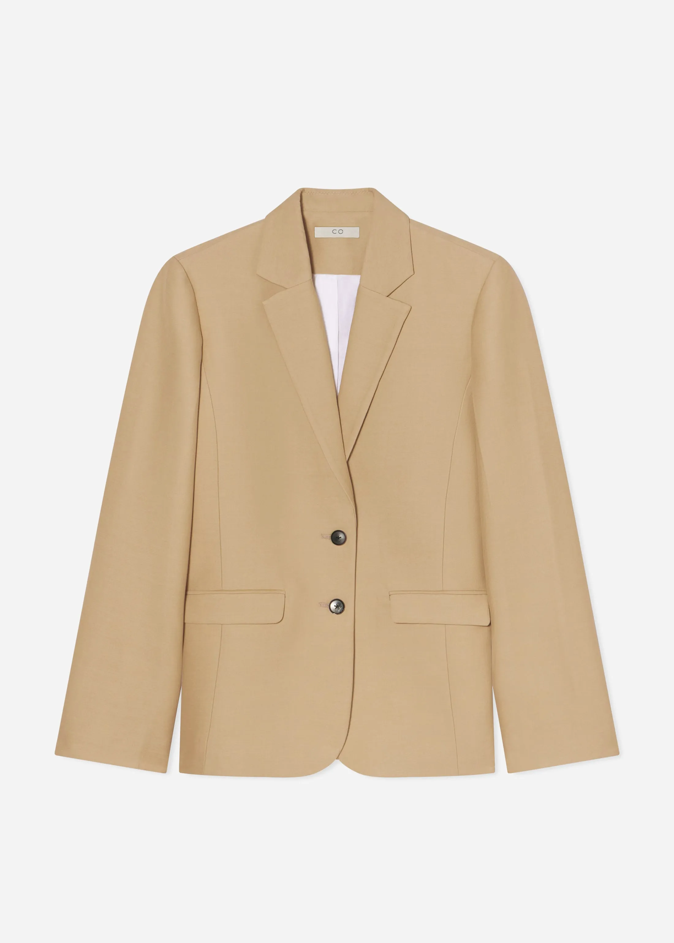 Structured Single-Breasted Blazer - Camel sold by CO product image thumbnail 4
