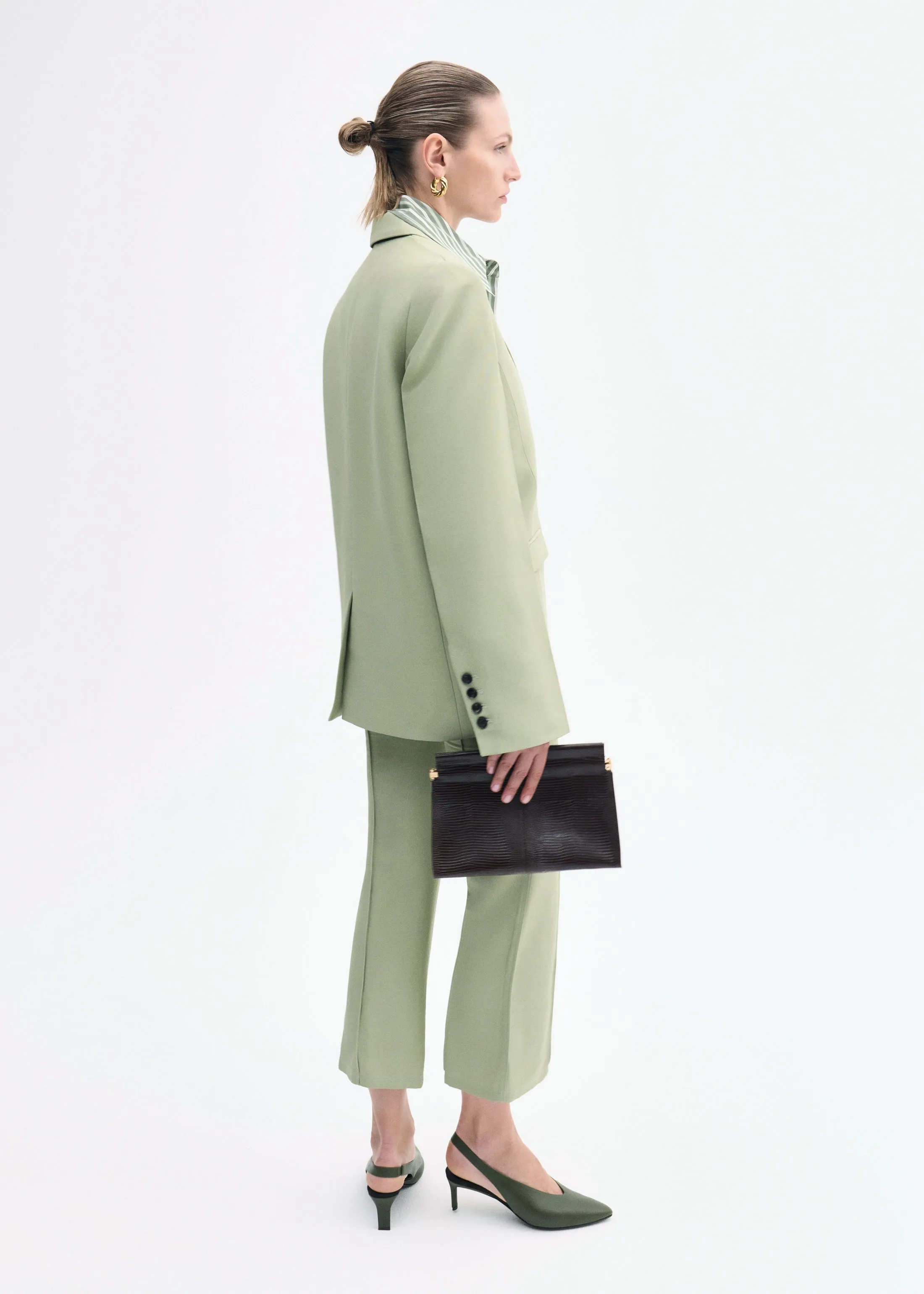 Structured Single-Breasted Blazer - Tea sold by CO product image thumbnail 3