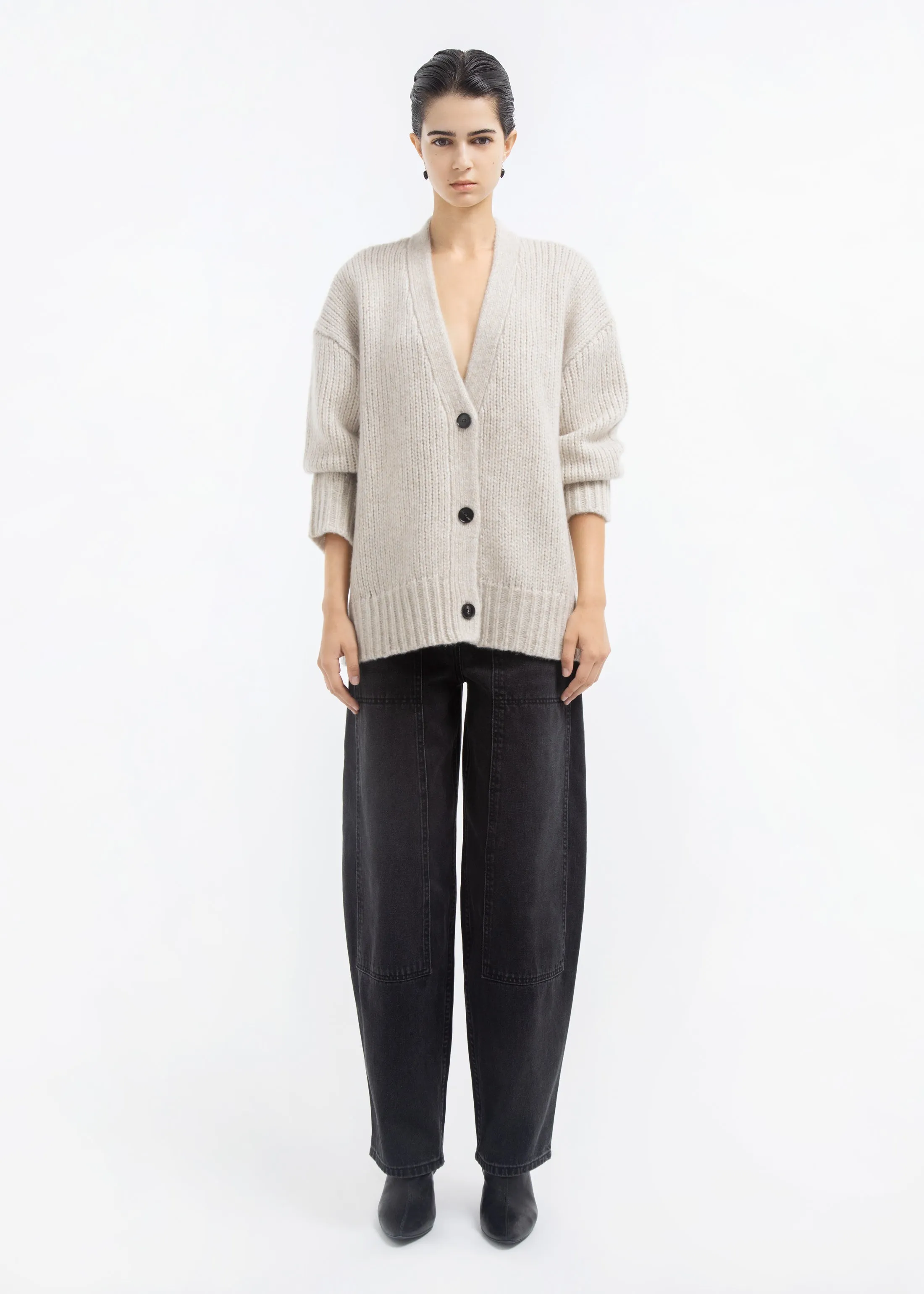 Boyfriend Cardigan in Cashmere - Arctic sold by CO product image thumbnail 2