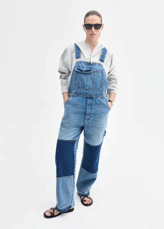 Patchwork Denim Overall - Indigo sold by CO