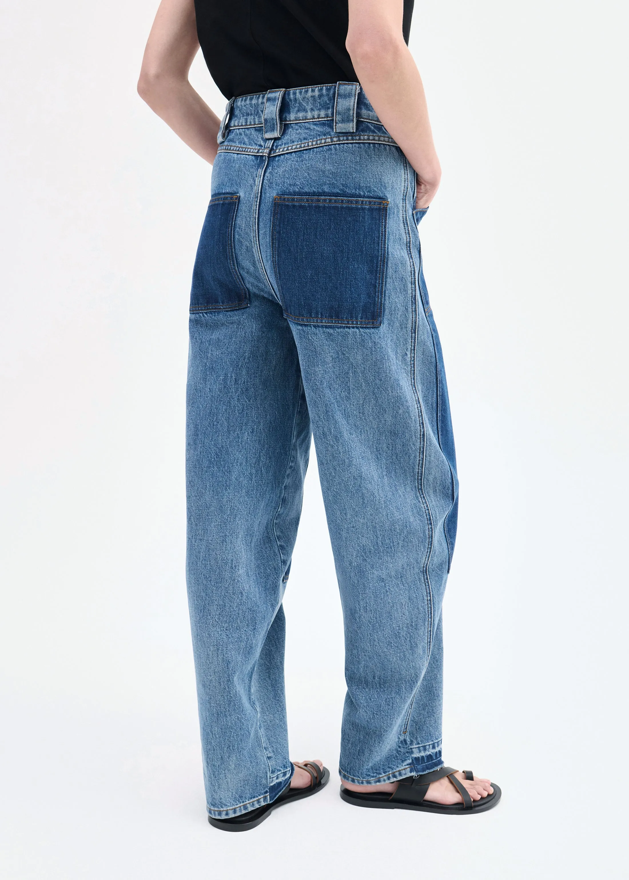 Patchwork Pant in Denim - Indigo sold by CO product image thumbnail 3