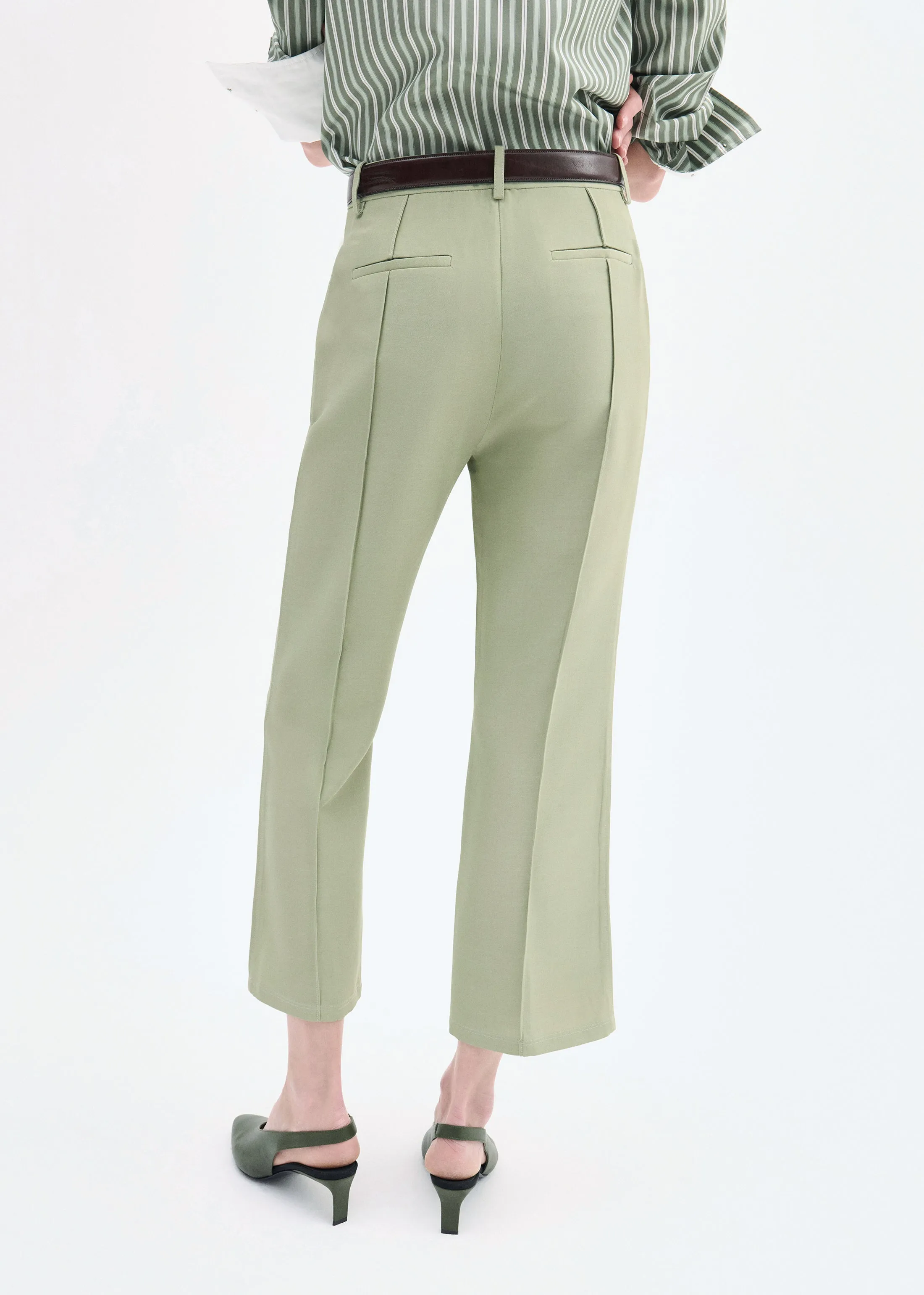 Cropped Flared Pant - Tea sold by CO product image thumbnail 3