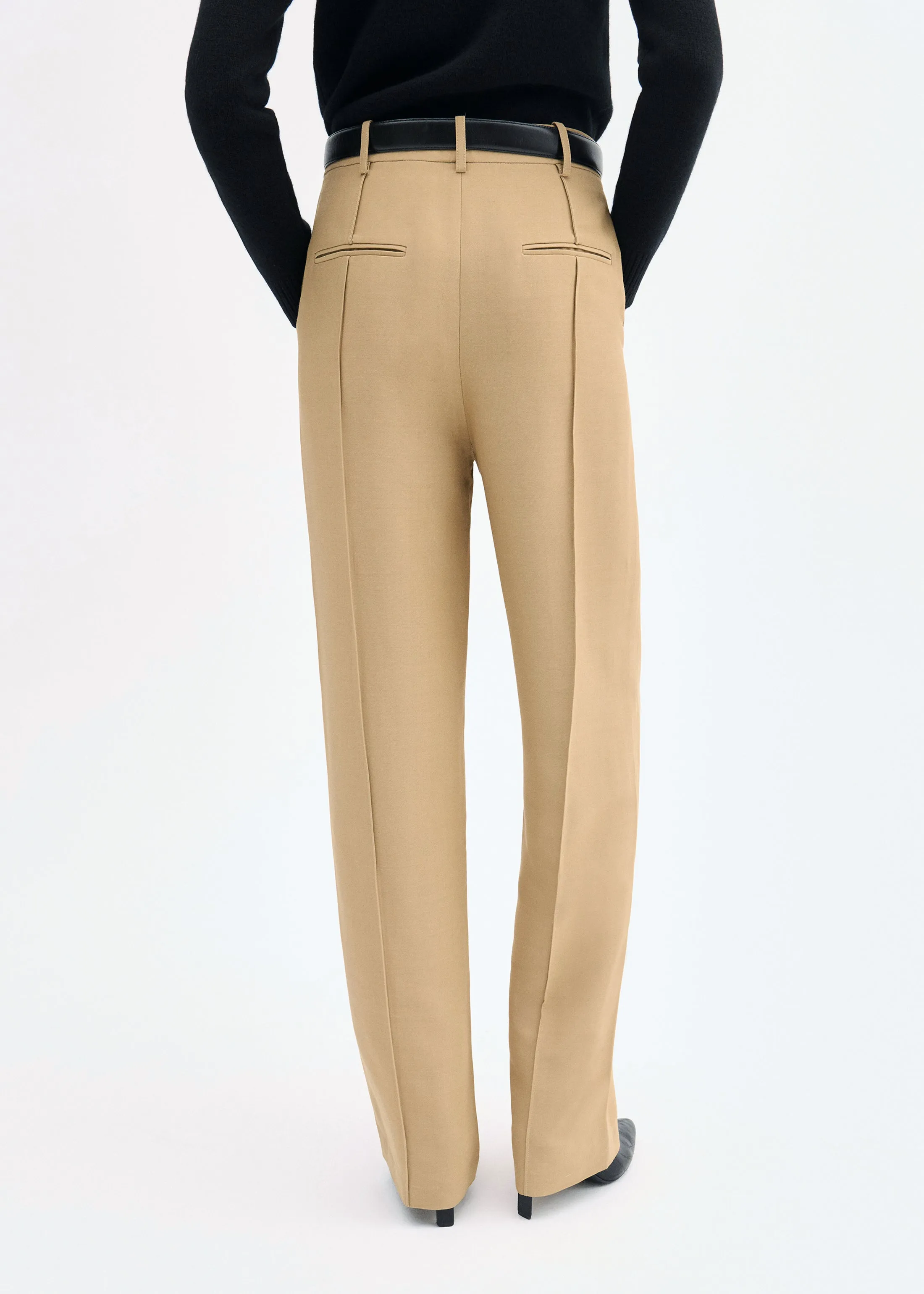 Straight Leg Trouser - Camel sold by CO product image thumbnail 4