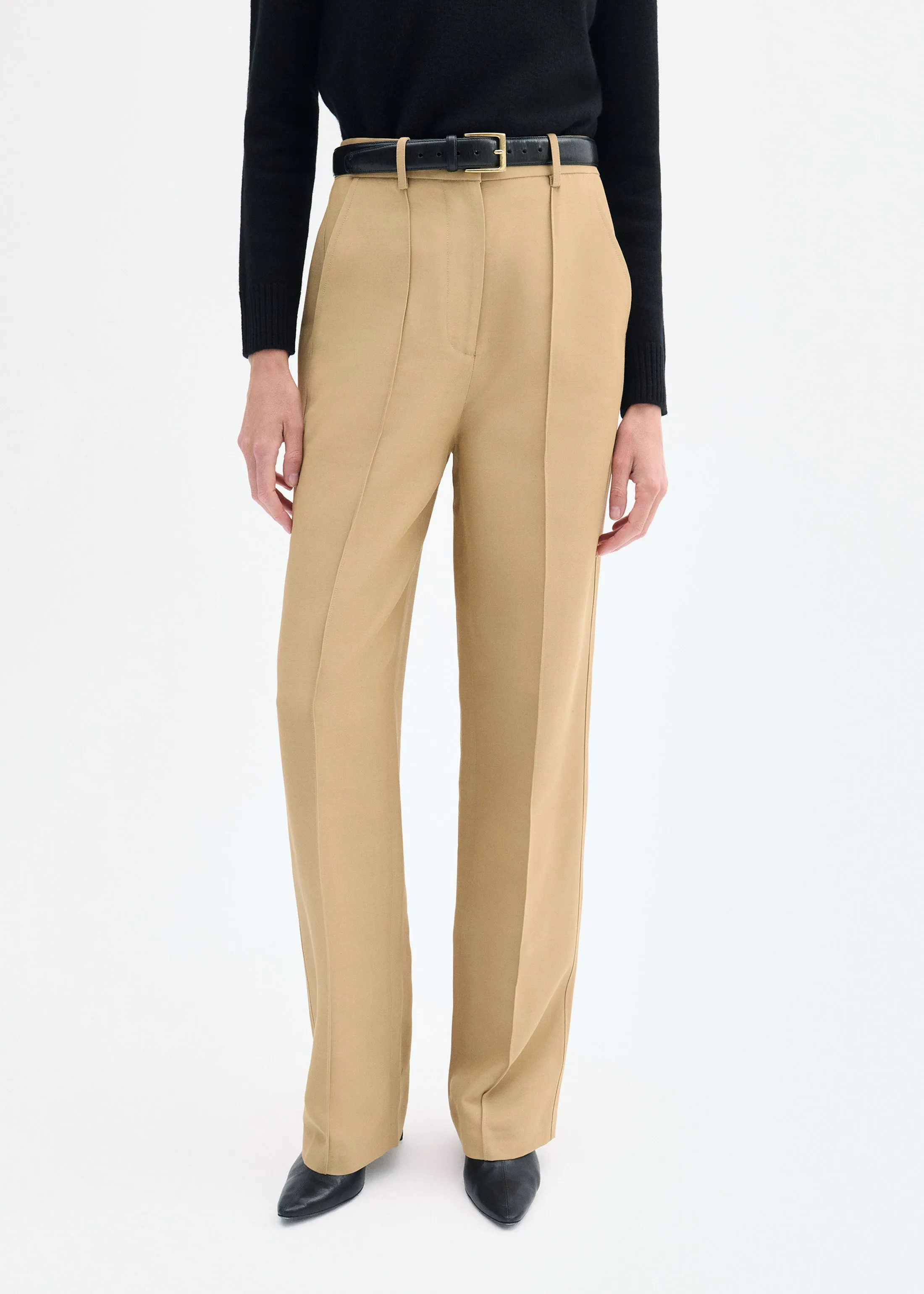 Straight Leg Trouser - Camel sold by CO product image thumbnail 2